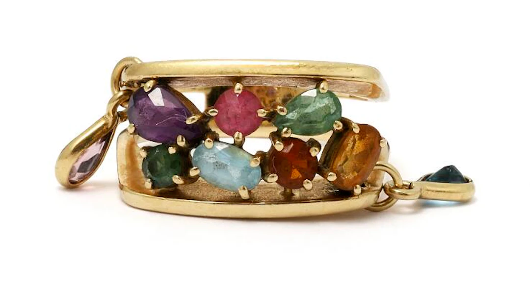 Amsterdam Sauer: Ring set with tourmaline, topaz, amethyst, prasiolite