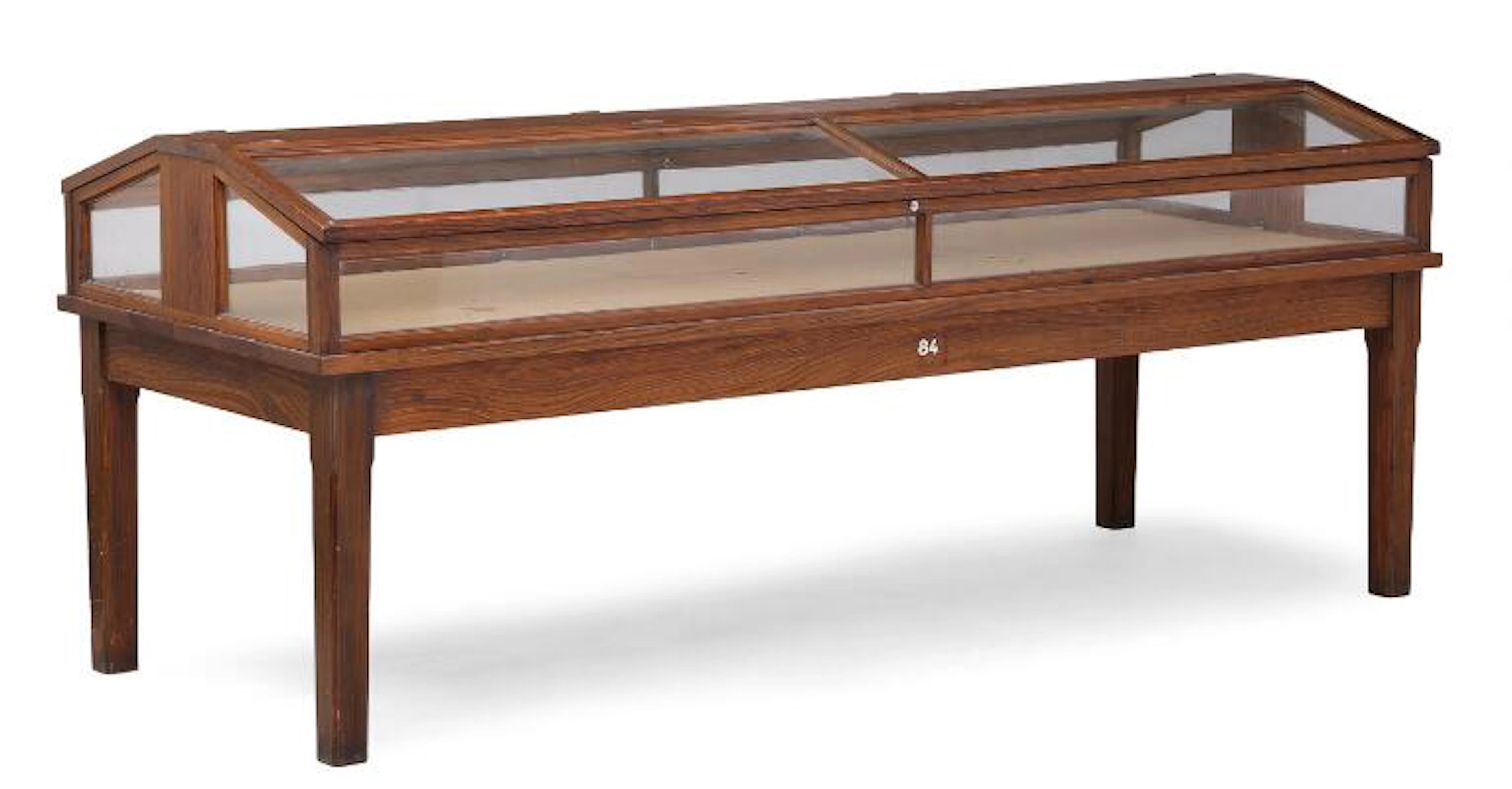 Danish furniture design: Display cabinet in figured wood. H. 110 cm.