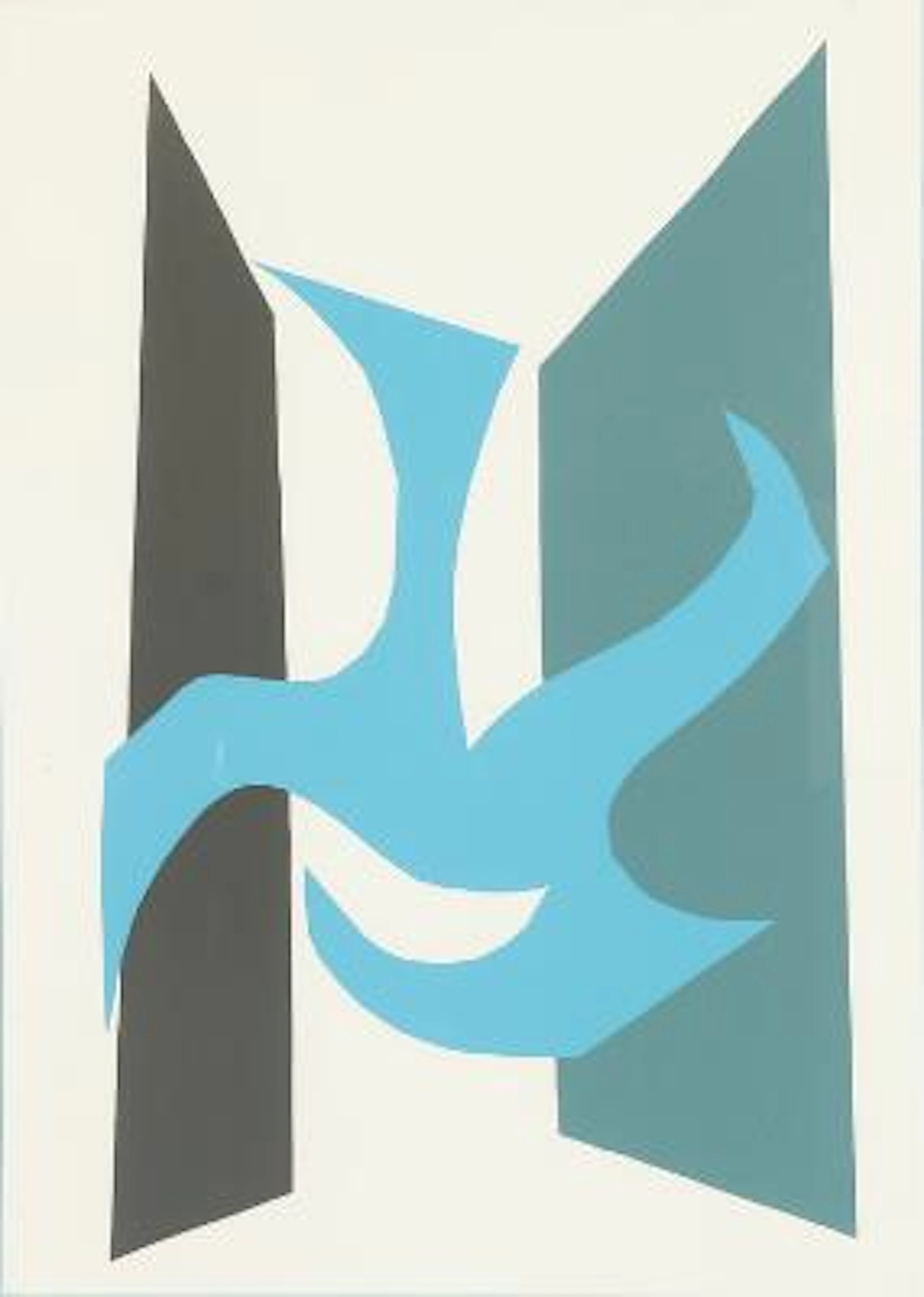 Richard Mortensen: Untitled. Signed Mortensen 81, 71/100. Serigraph