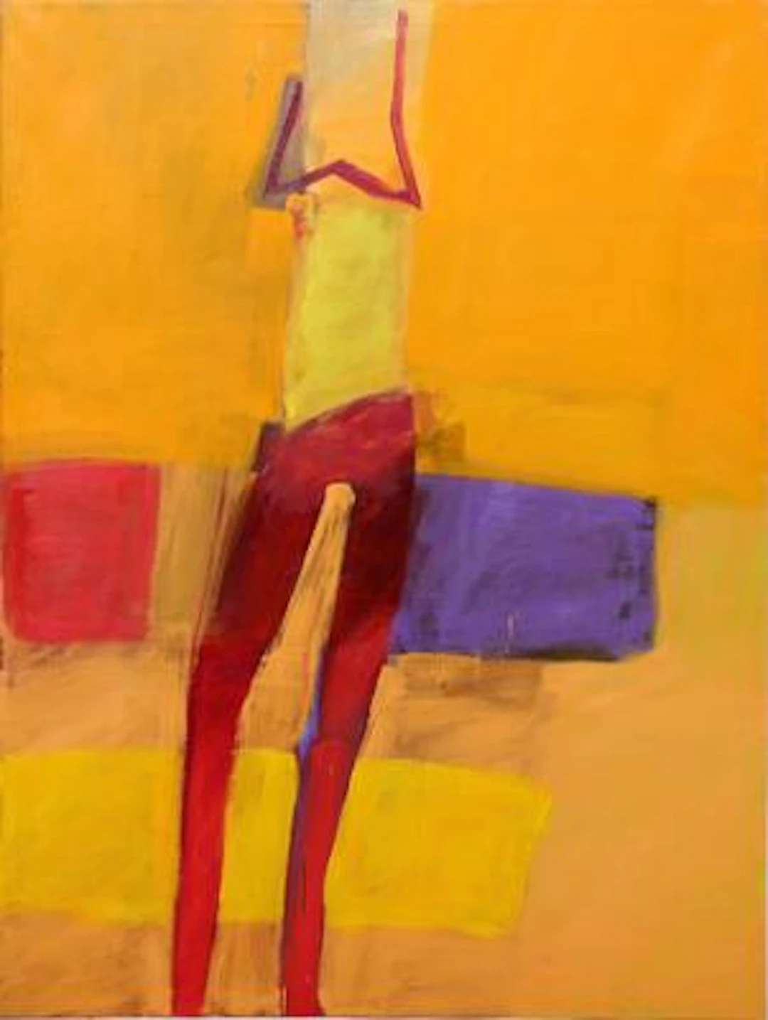 Grazyna Gotz: "Untitled", 1993. Signed on the reverse. Oil on canvas.