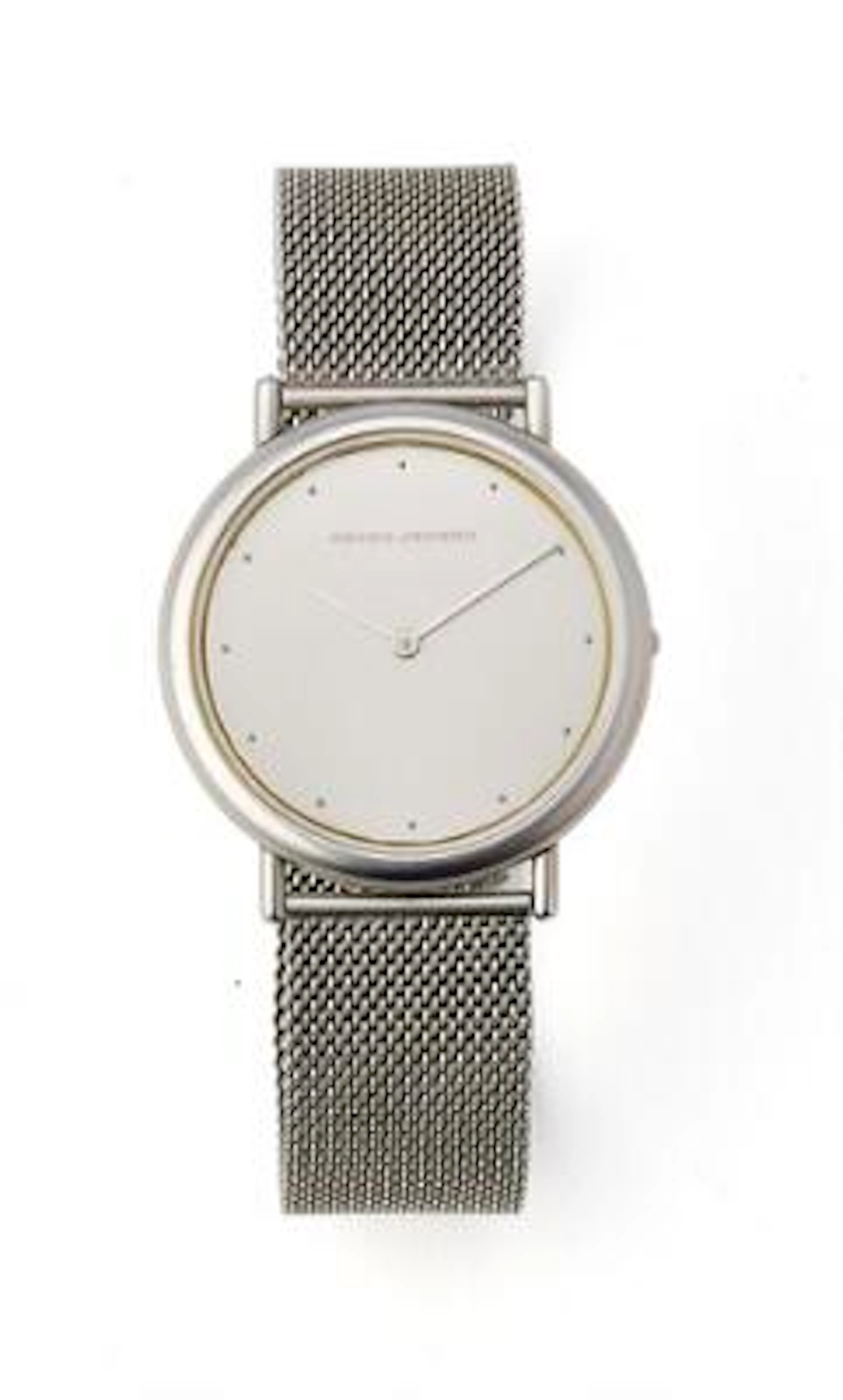Georg Jensen: "Thorup & Bonderup" of steel, ref. 347. Quartz movement.