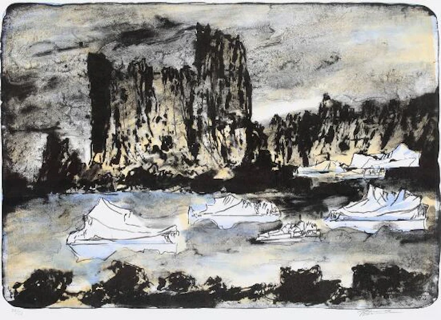 Tróndur Patursson: Untitled, 2002. Signed and dated T. Patursson 02