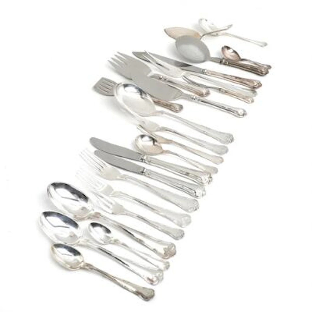 "Herregaard". Silver cutlery. Manufactured by Cohr. Weight excluding