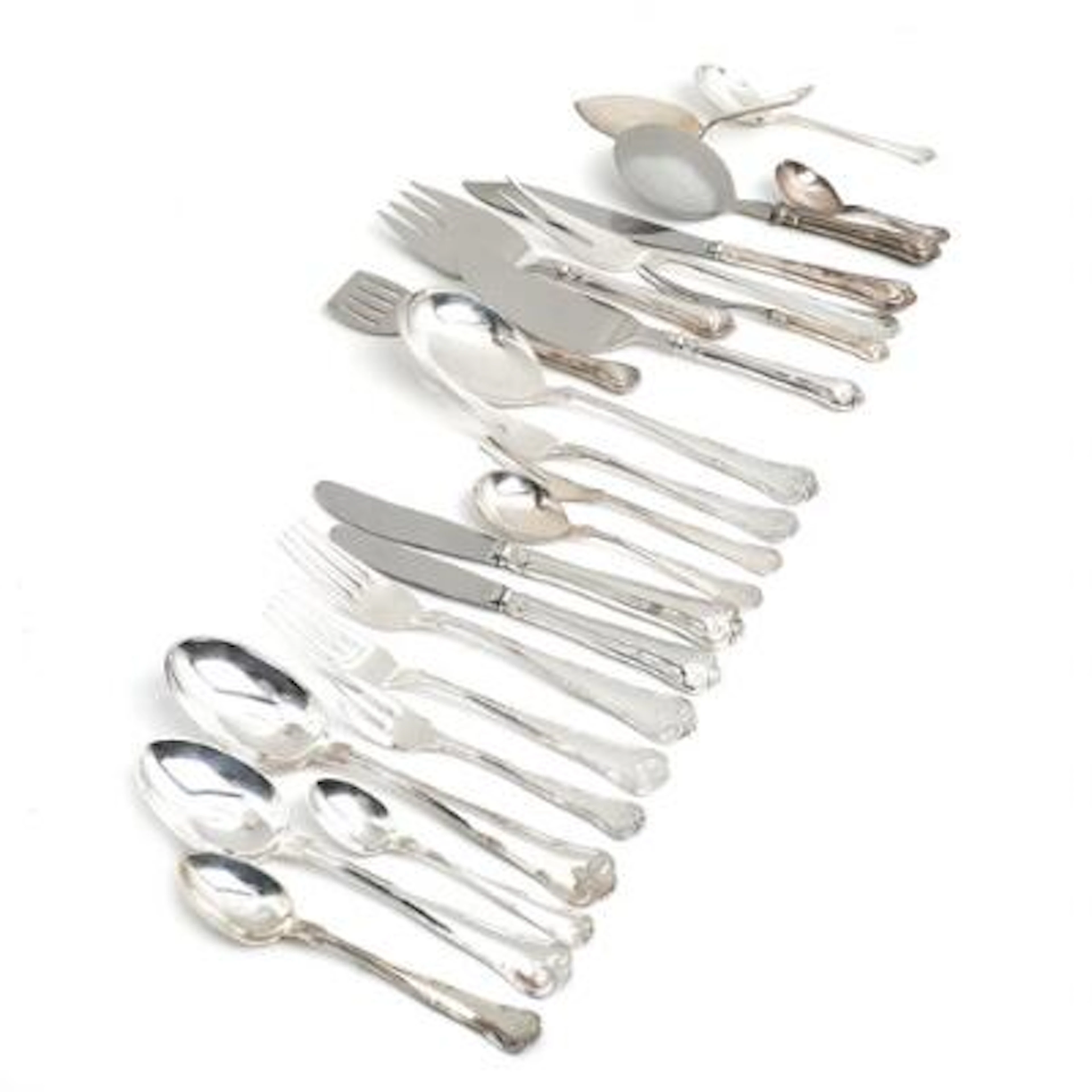 "Herregaard". Silver cutlery. Manufactured by Cohr. Weight excluding