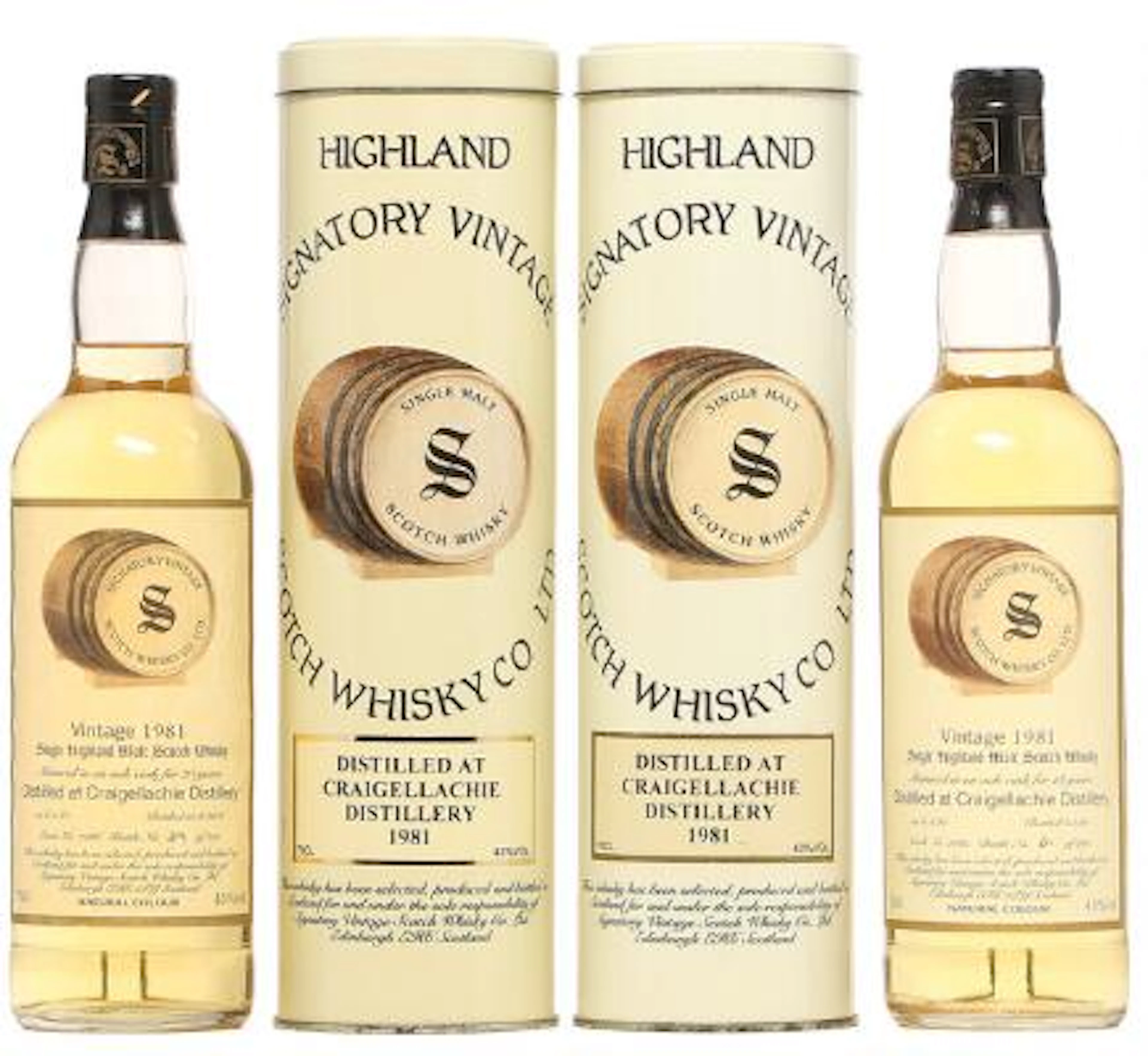 1 bt. Craigellachie 1981, Highland Signatory Vintage, Single Malt