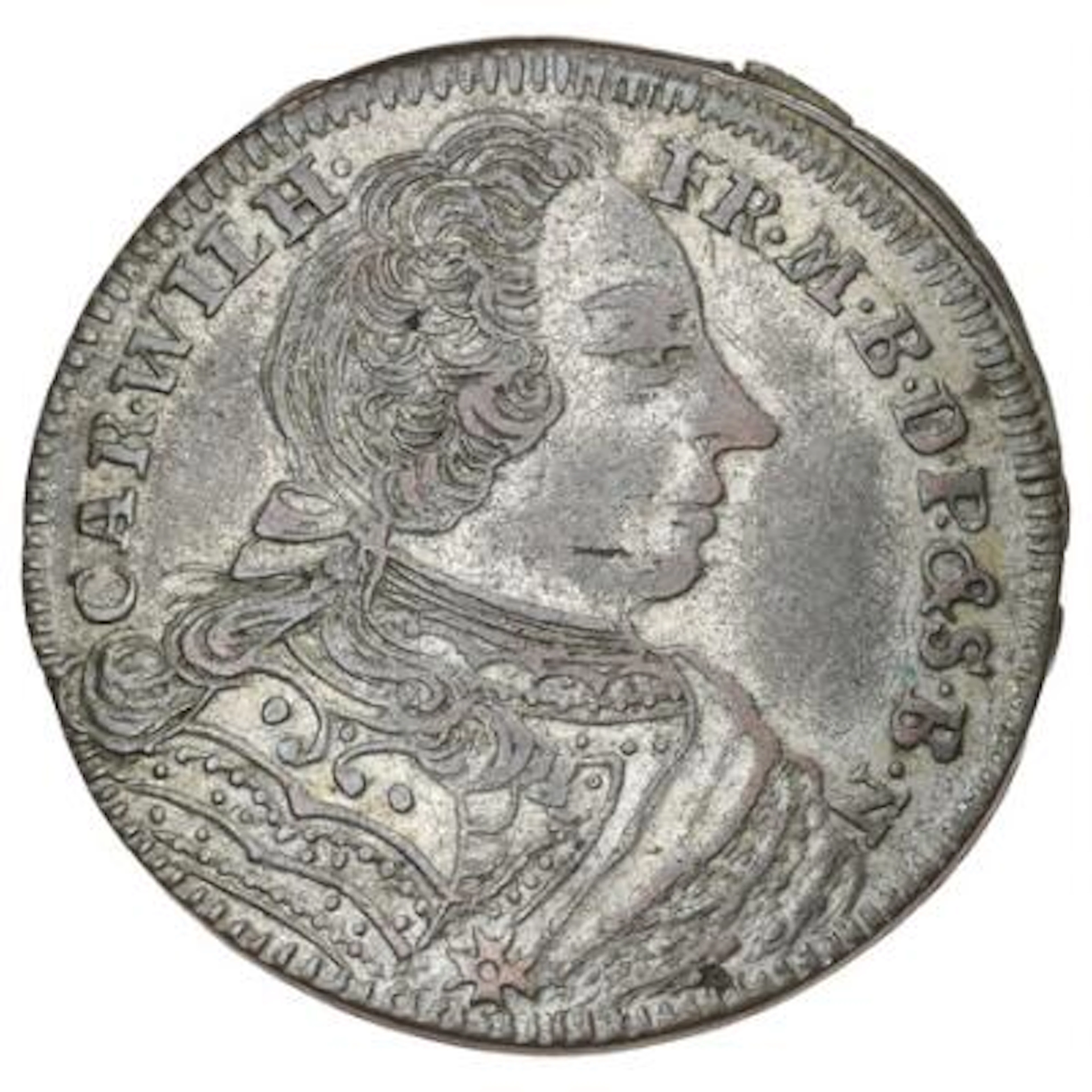 Germany, Brandenburg Ansbach, Karl Wilhelm Friedrich, 6 Kreuzer 1745