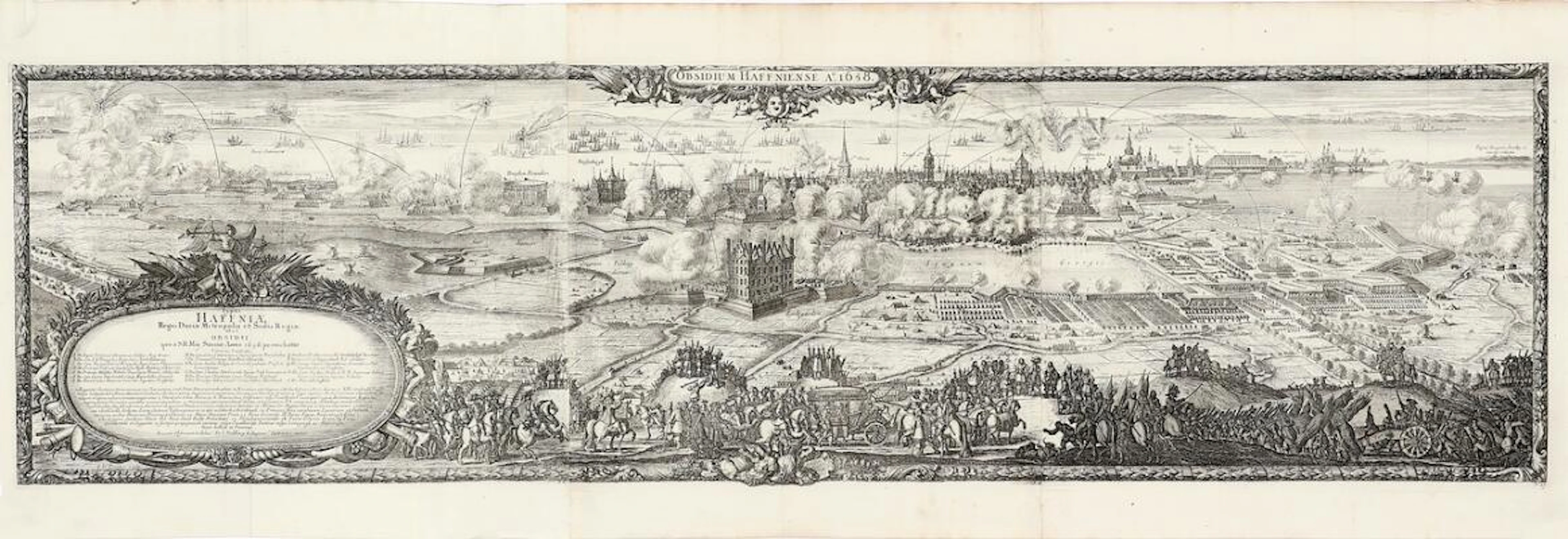 Erik Dahlbergh: “Obsidium Haffniense Anno 1658”. The siege of Copenhagen.