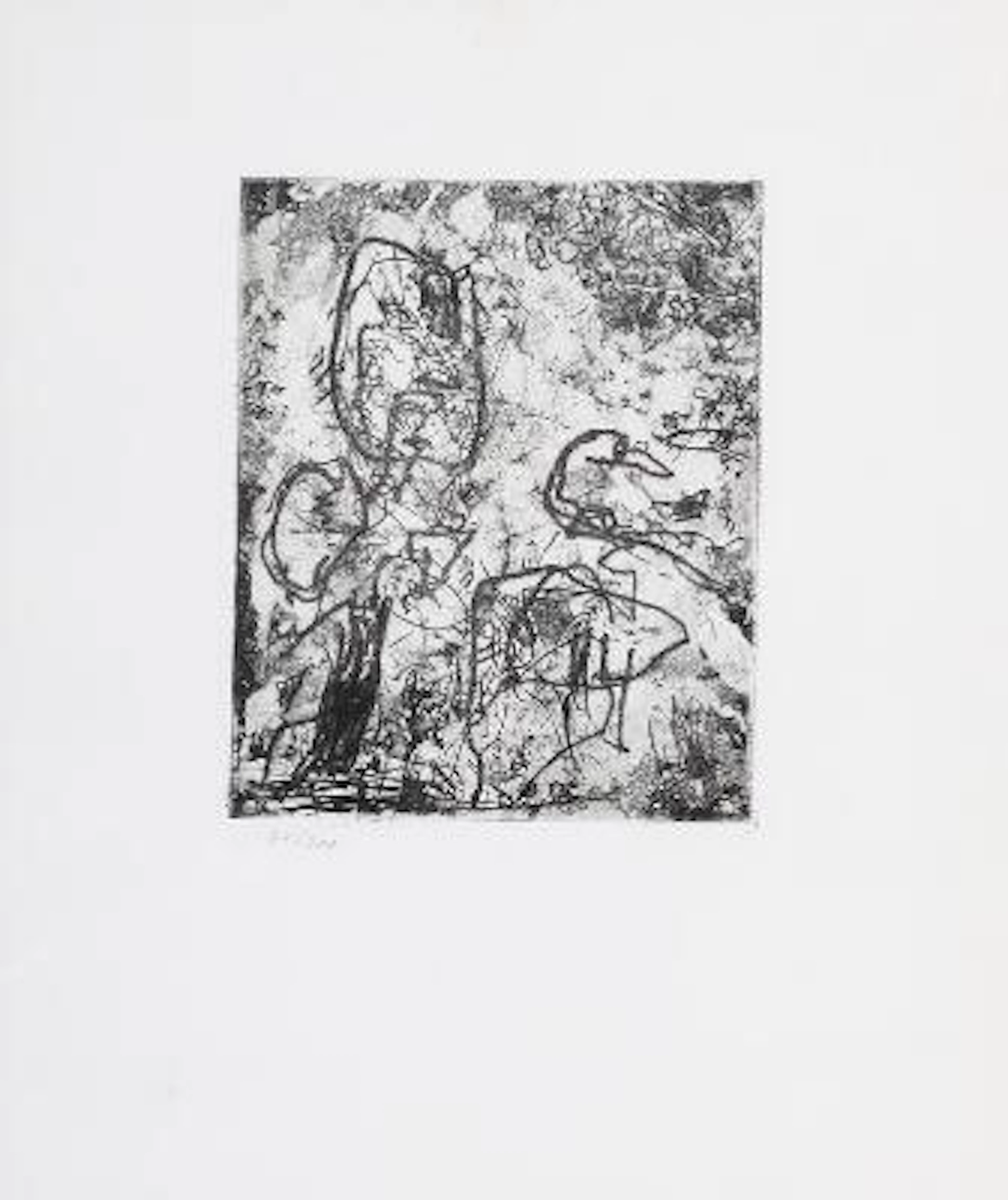 Asger Jorn: Composition from the suite “Friedhof der Maulwürfe oder