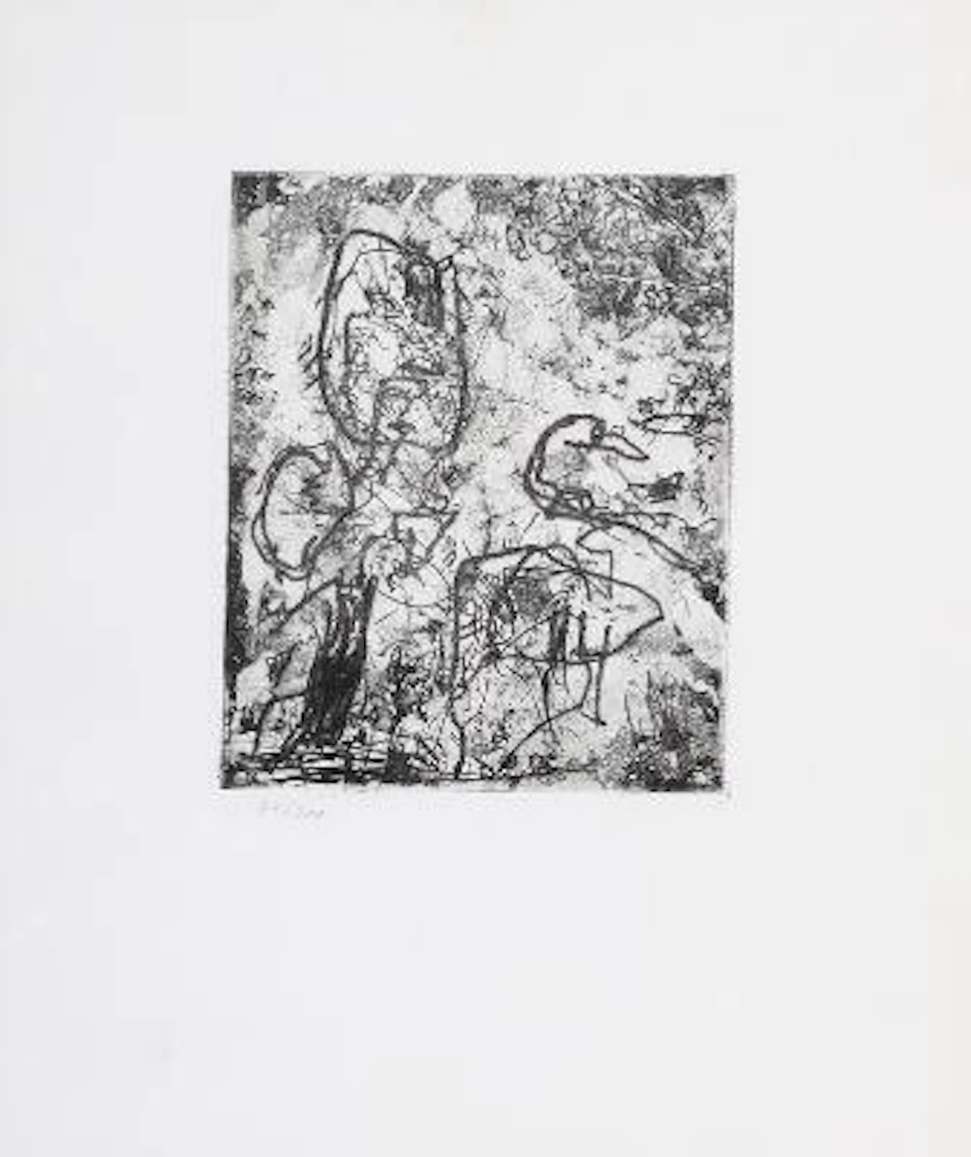 Asger Jorn: Composition from the suite “Friedhof der Maulwürfe oder
