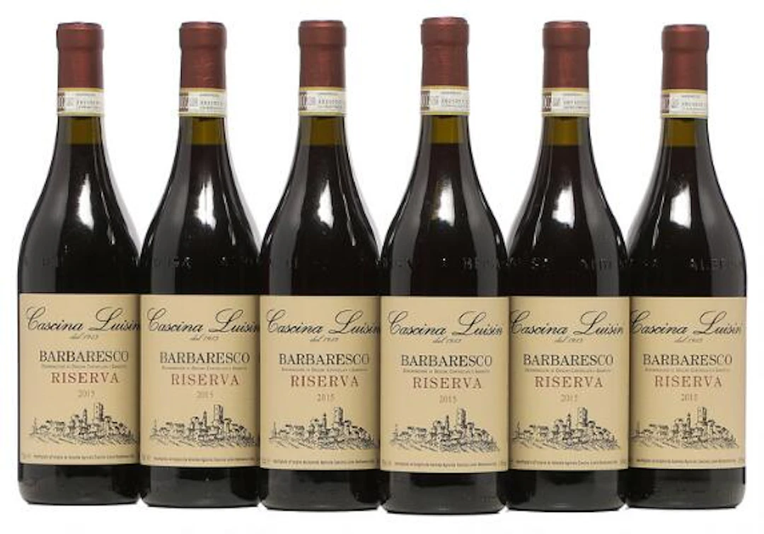 12 bts. Barbaresco "Riserva", Cascina Luisin 2015 A (hf/in). Oc. –