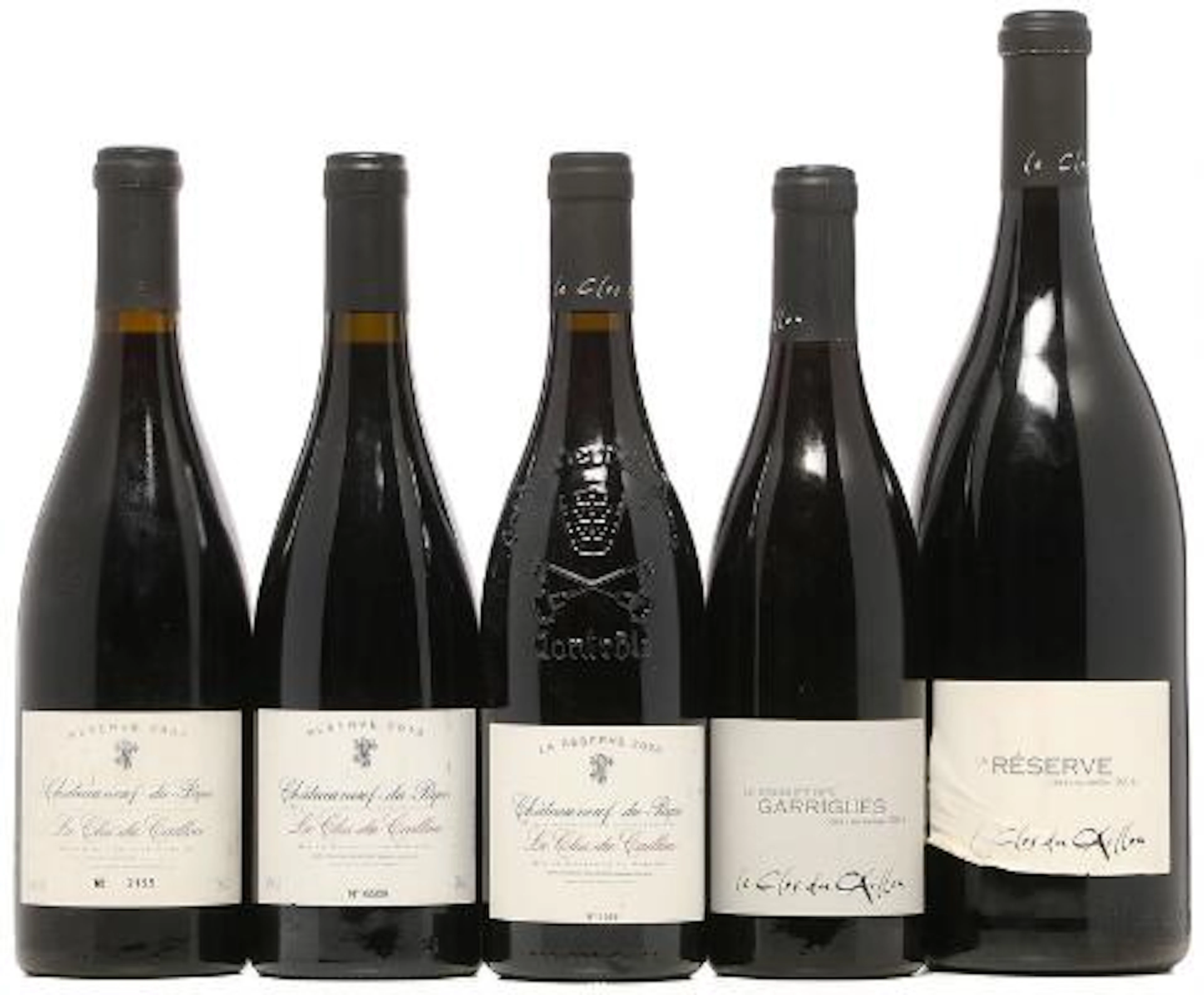 1 bt. Chateauneuf-du-Pape, "Le Clos du Caillou" 2007 etc. Total 5