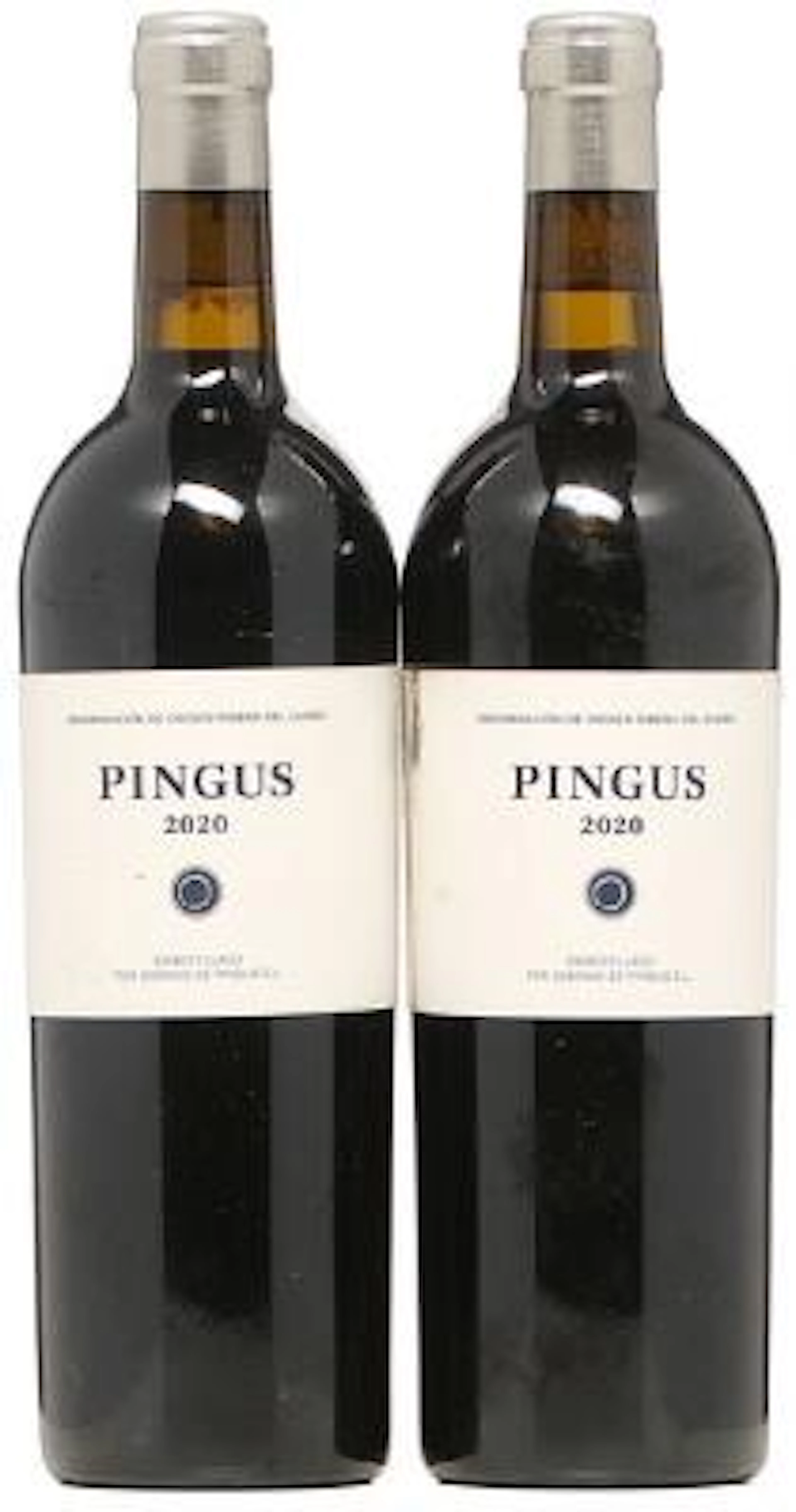 2 bts. Pingus, Dominio de Pingus, Ribera Del Duero 2020 A (hf/in).