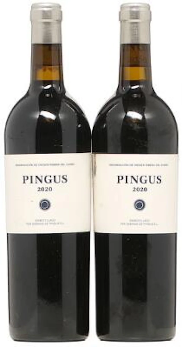 2 bts. Pingus, Dominio de Pingus, Ribera Del Duero 2020 A (hf/in).