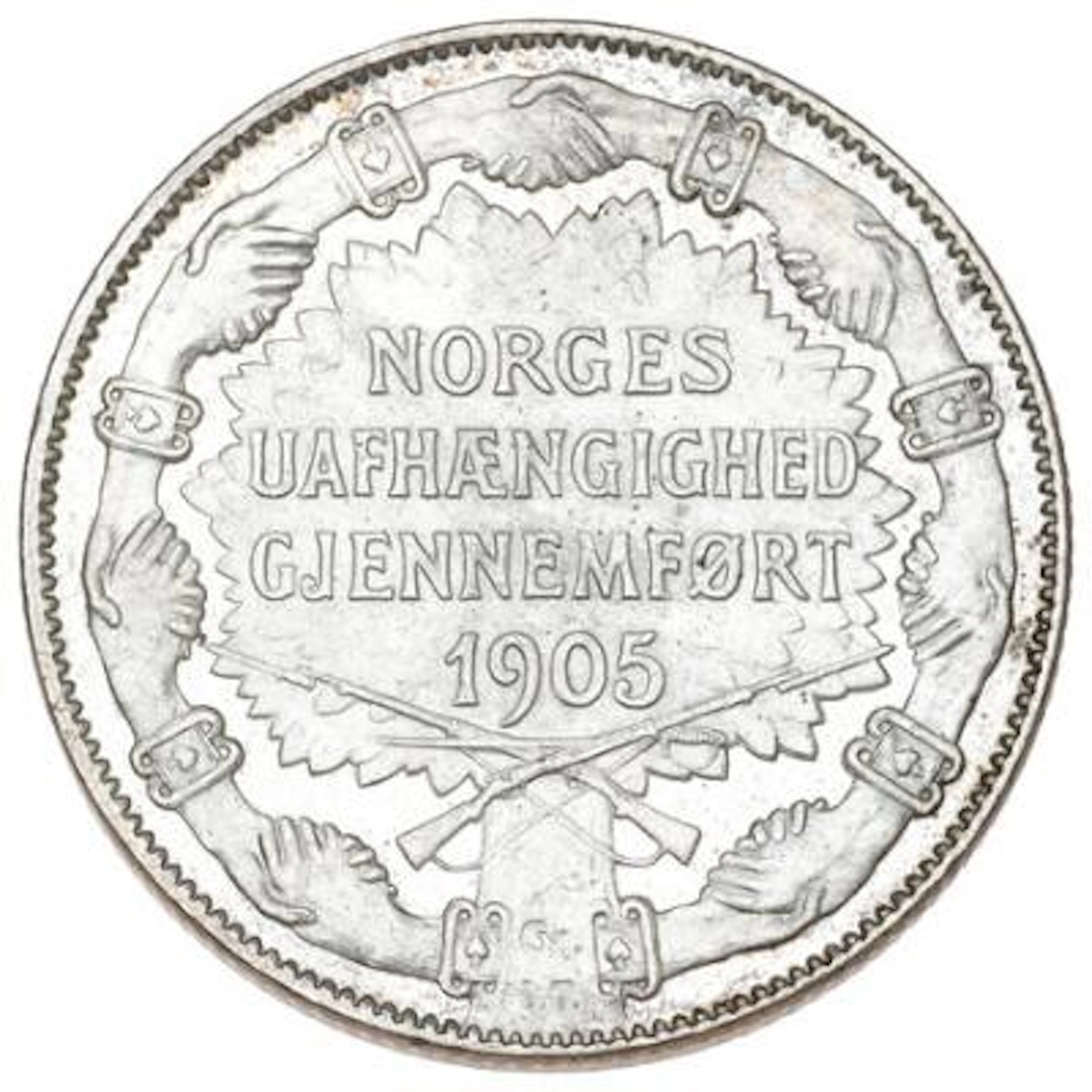 Norway, Haakon VII, 2 kr 1907 'rifle type', NM 5 – Bruun Rasmussen Auctioneers