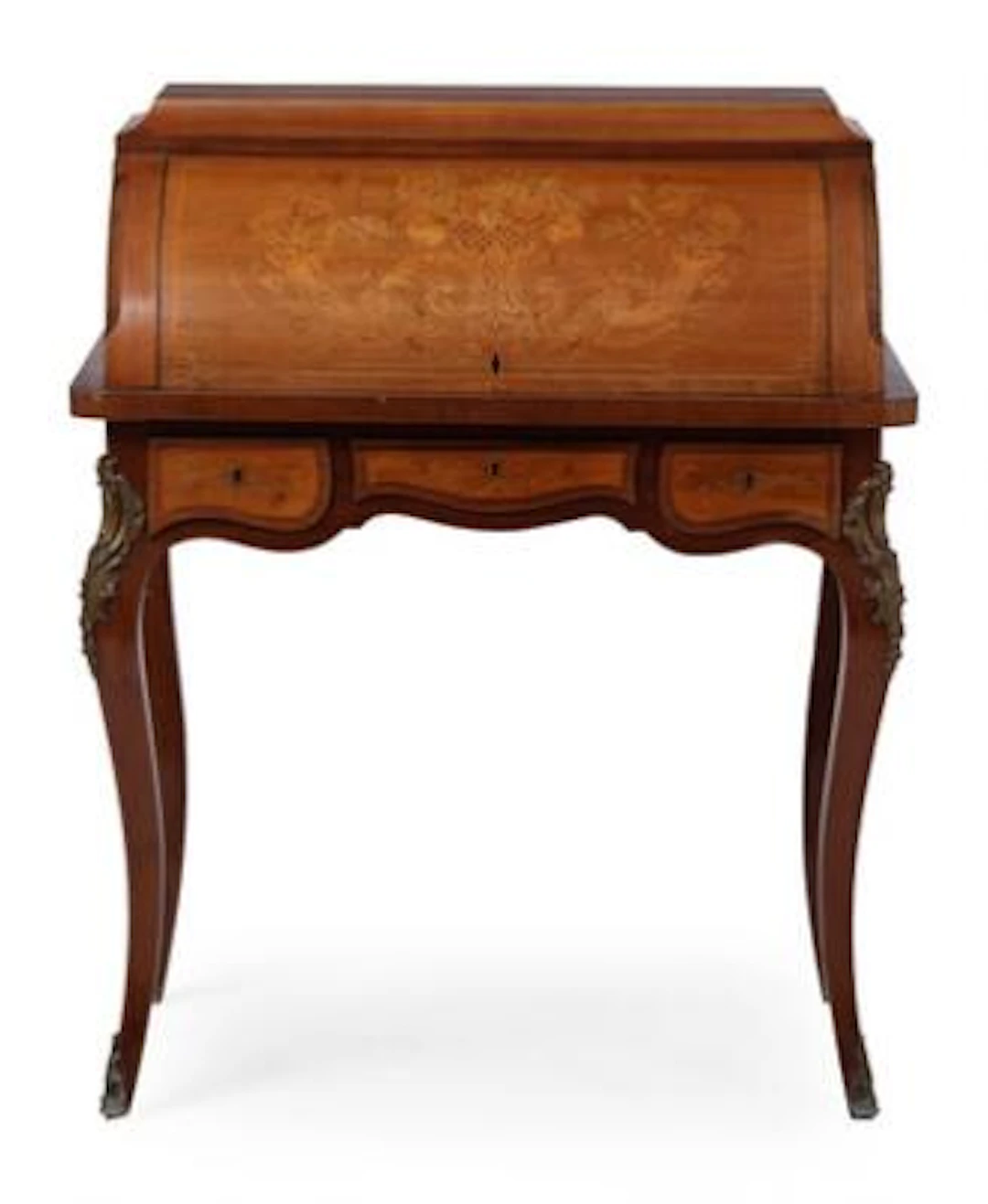 A French bureau secretaire in rosewood. Rococo style, 20th century.