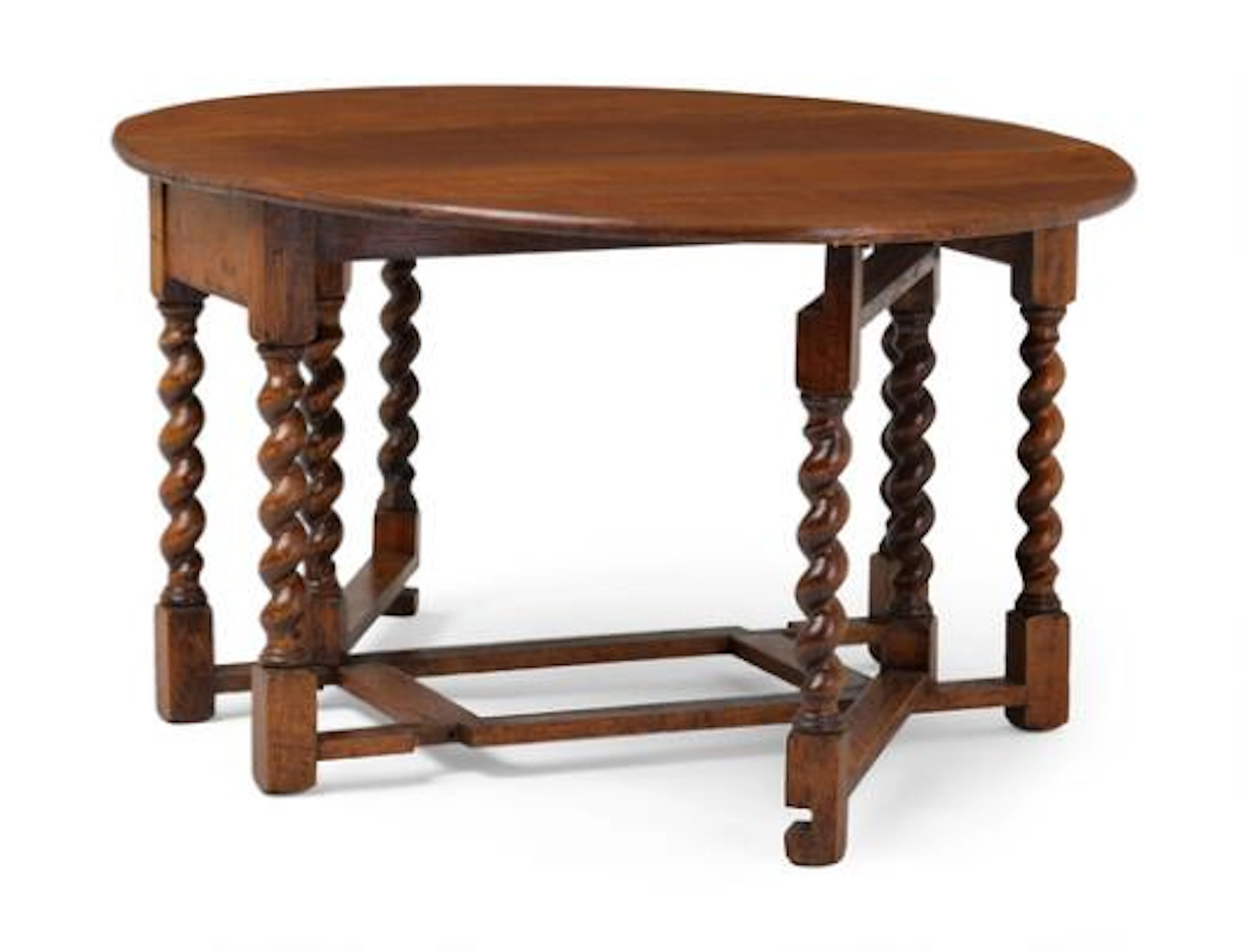 English gate-leg table of oak. Of recent production. H. 67 cm. D.