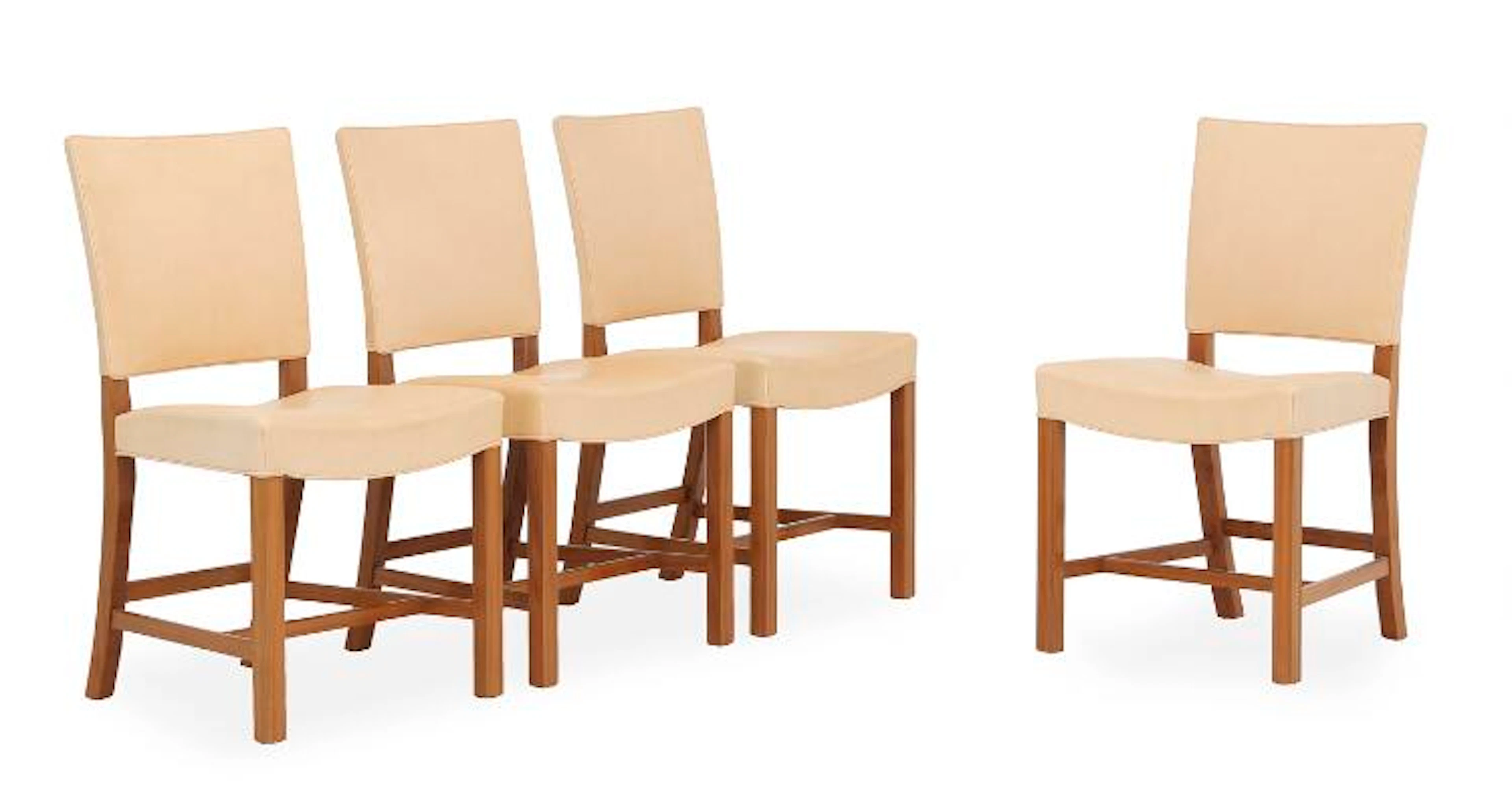 Kaare Klint: “The Red Chair”. Dining chair with mahogany frame. Seat