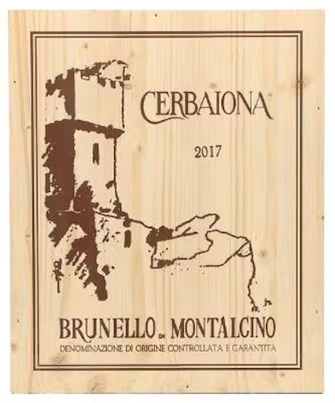 6 bts. Brunello di Montalcino, Cerbaiona 2017 A (hf/in). Owc. – Bruun