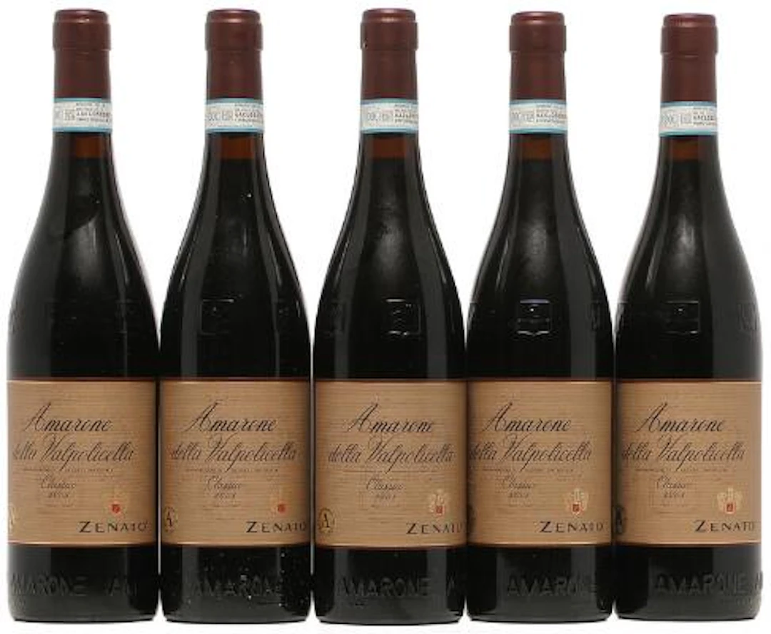 5 bts. Amarone delle Valpolicella Classico, Zenato 2008 A (hf/in).