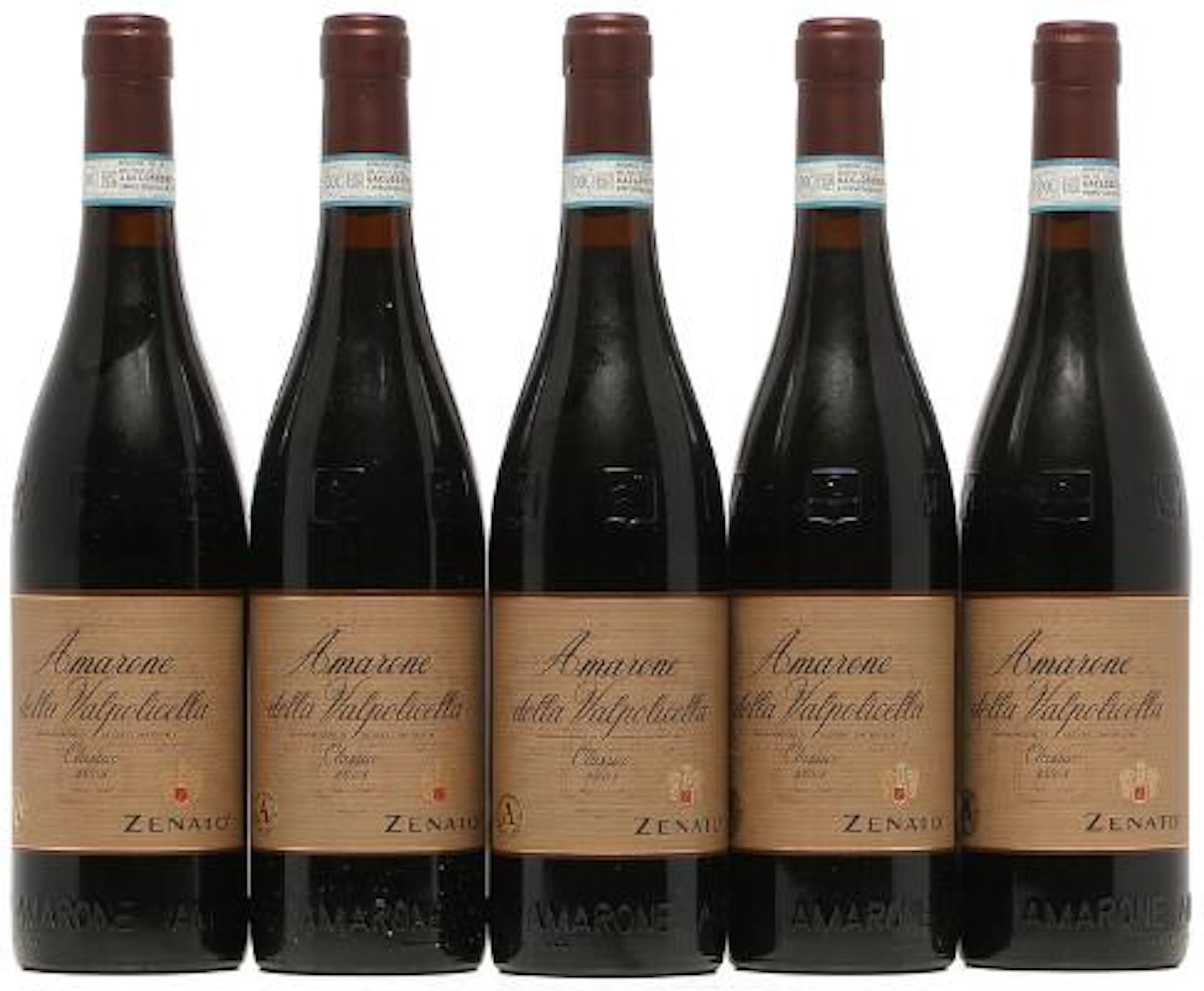 5 bts. Amarone delle Valpolicella Classico, Zenato 2008 A (hf/in).