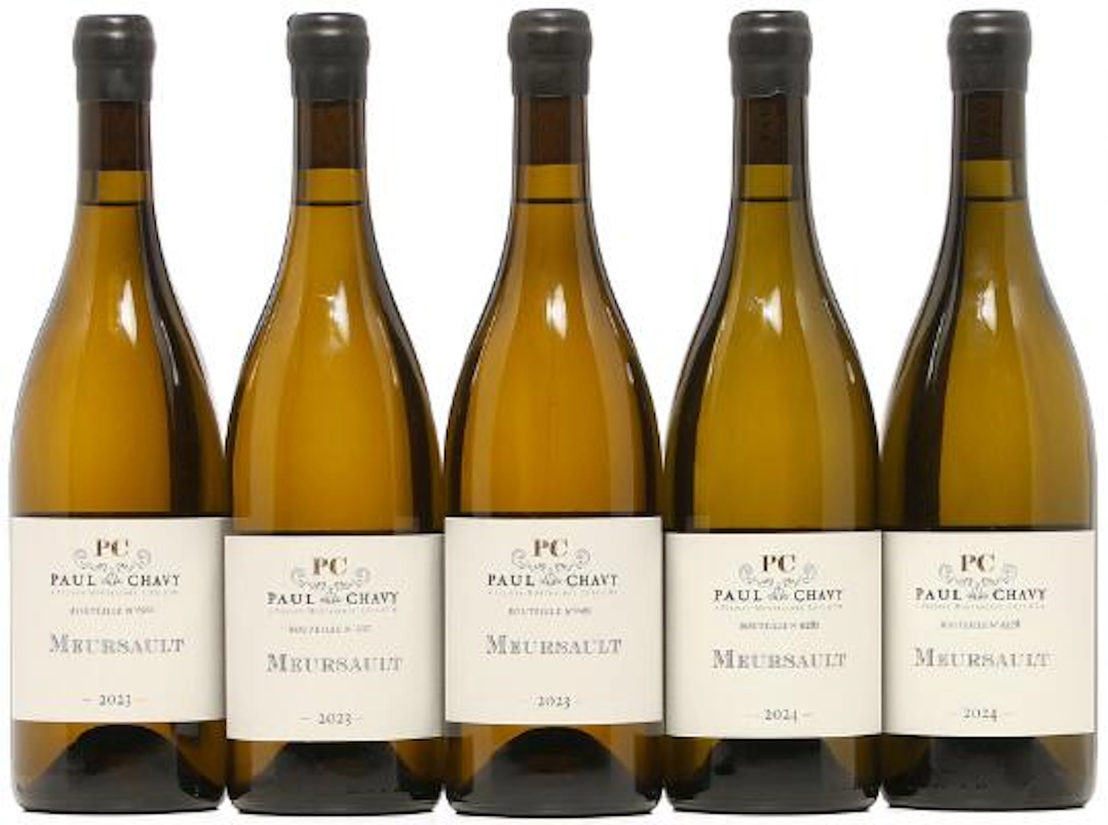 3 bts. Meursault, Paul Chavy 2023 A (hf/in). etc. Total 5 bts. – Bruun