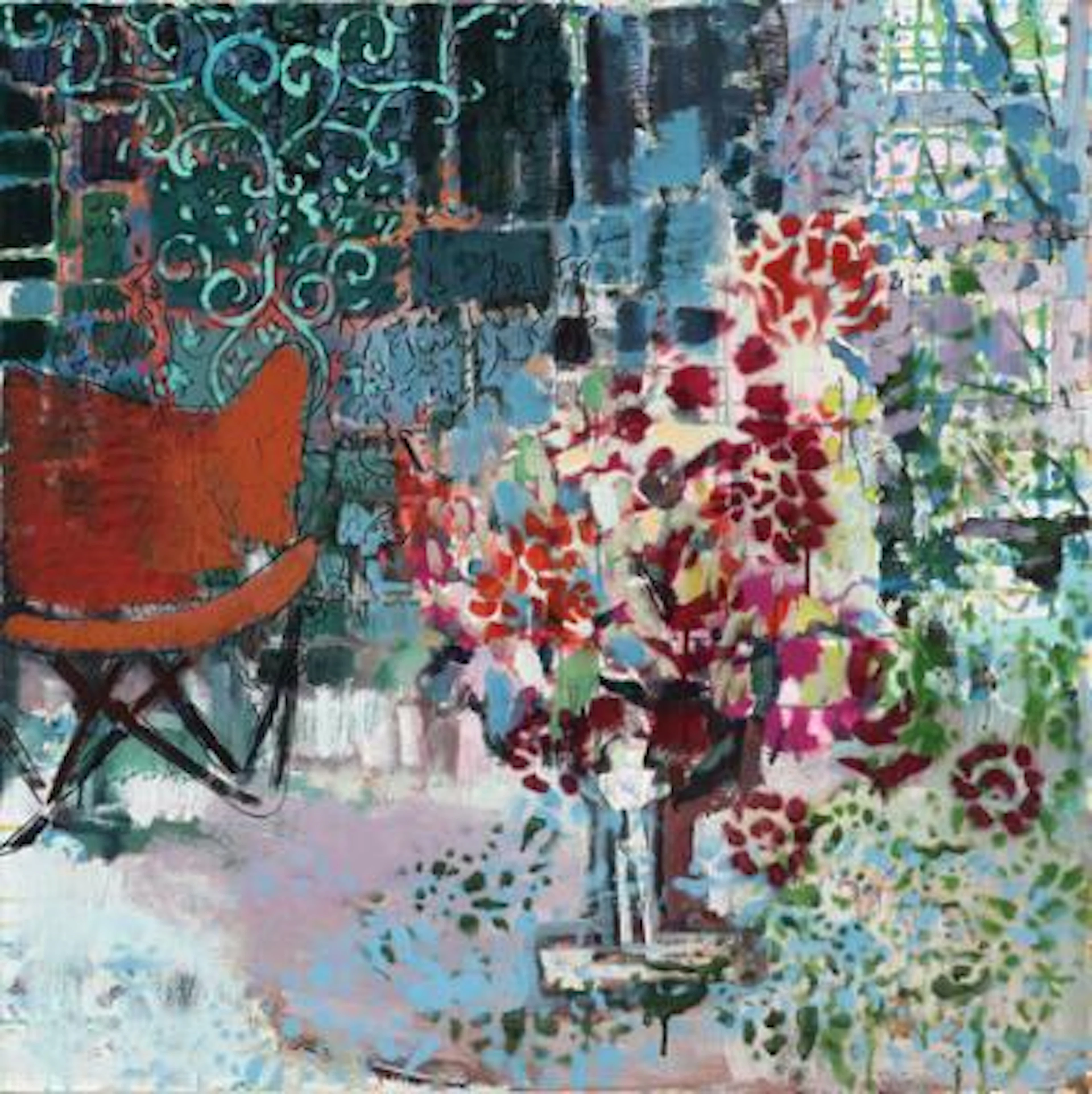 Kirsten Bøgh: "På det persiske tæppe", 2011. Signed, titled and dated