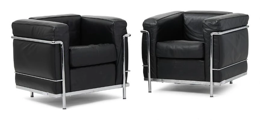 Le Corbusier, Charlotte Perriand, Pierre Jeanneret: “LC 2”. A pair