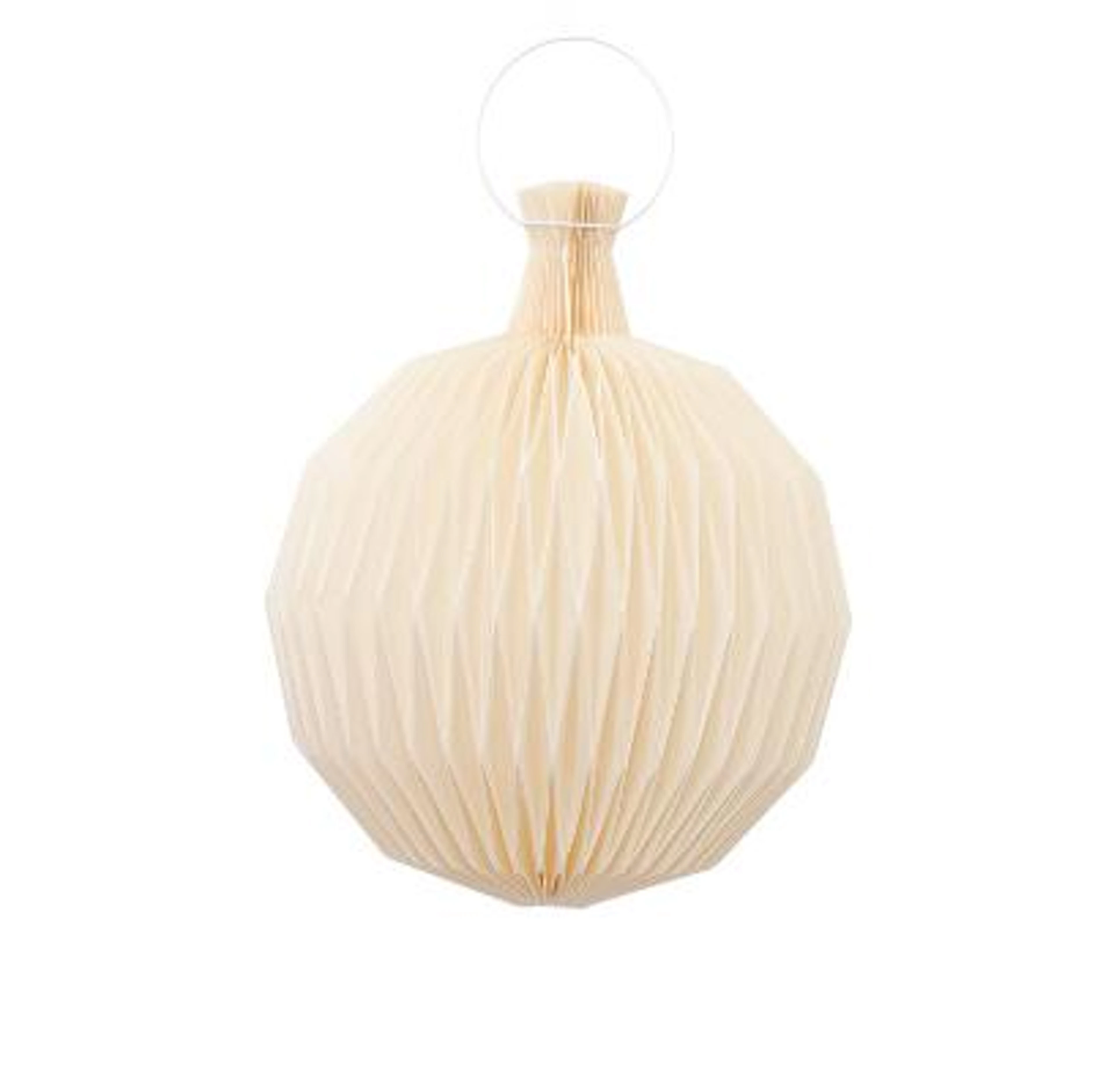Kaare Klint: "Fruit Lamp". Pendant with pleated paper shade. H. excl.