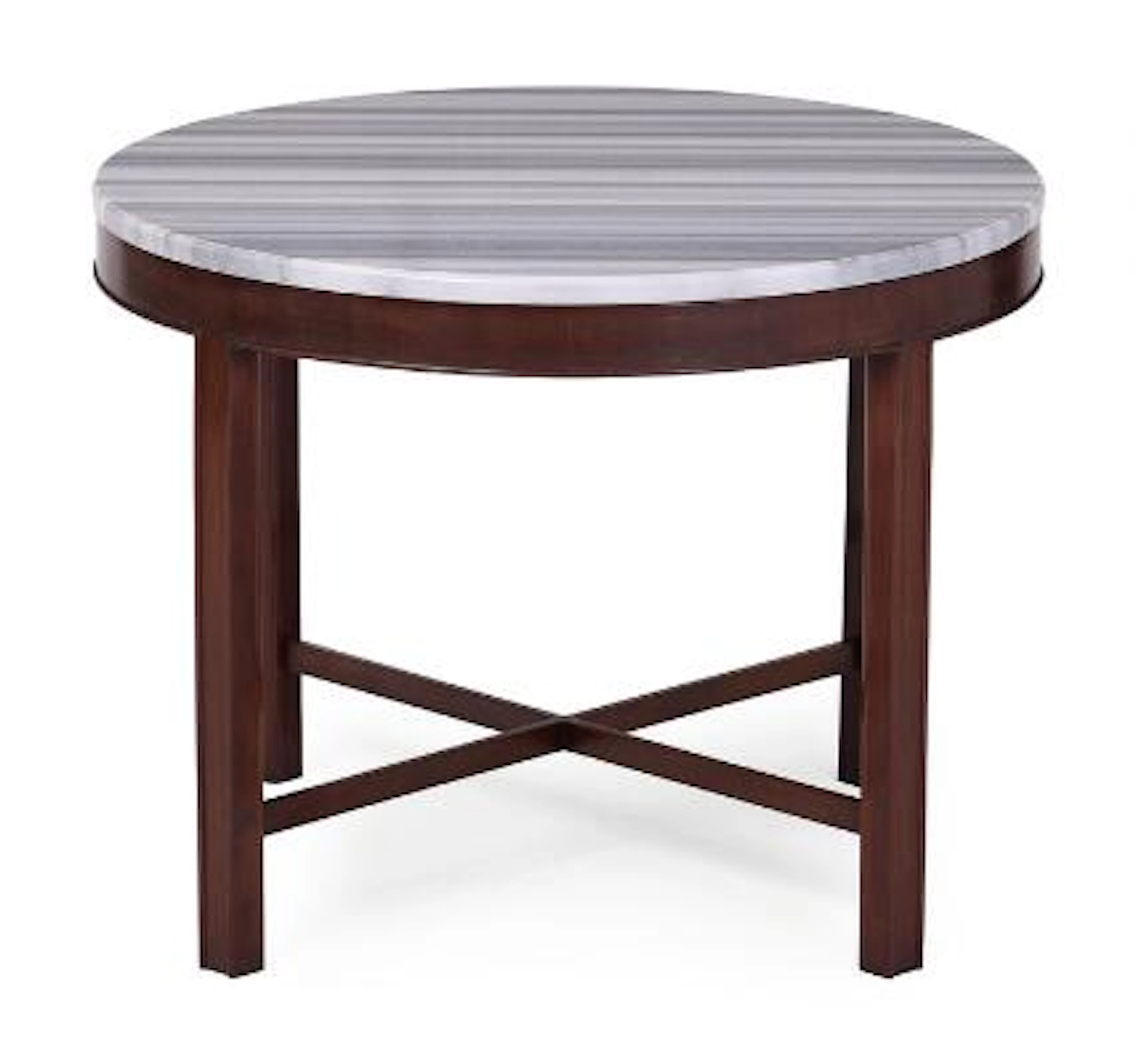 Danish cabinetmaker: Coffee table with mahogany frame. Marble top.
