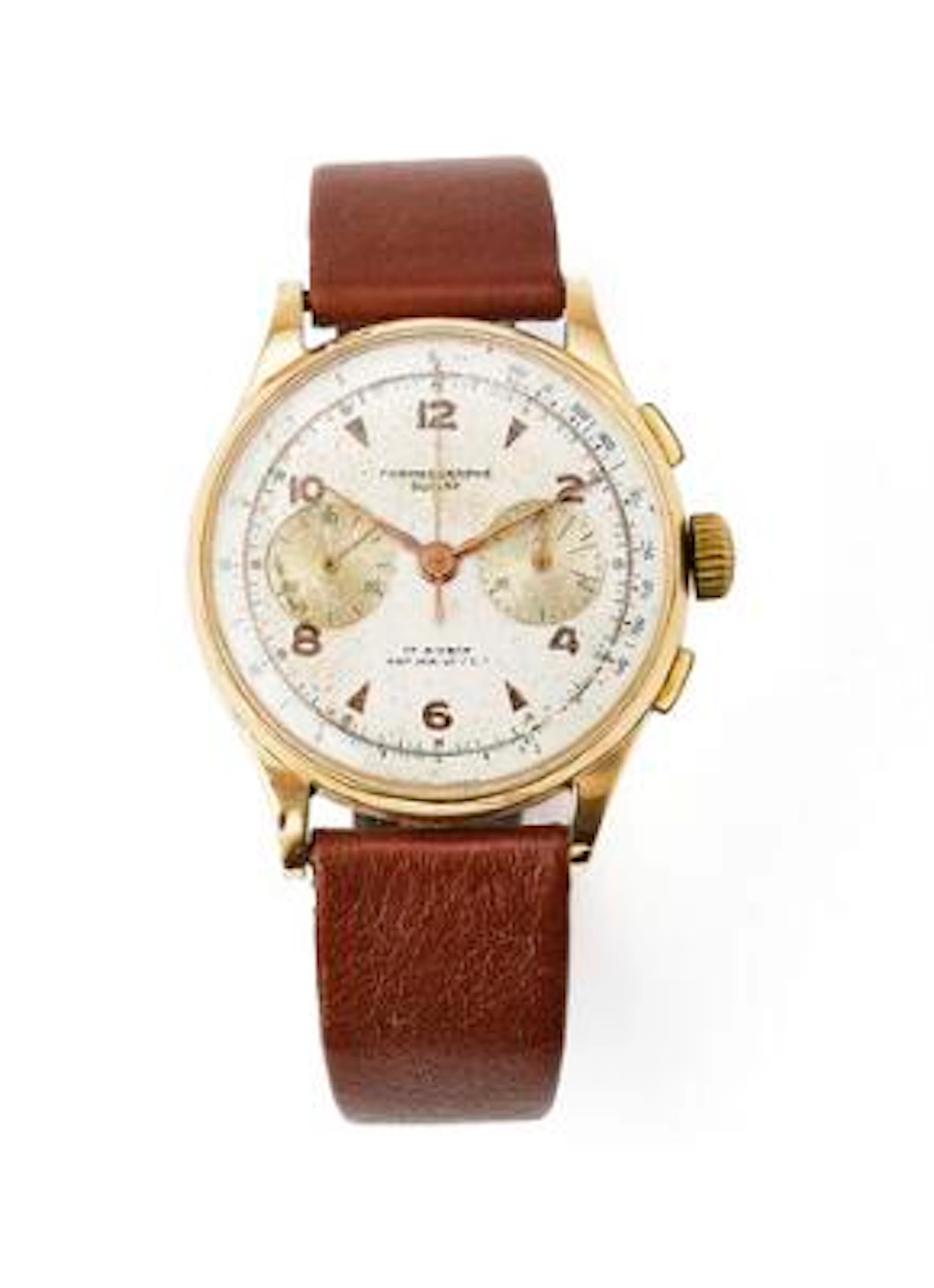 Chronographe Suisse: Wristwatch of 18k gold, ref. 2950. Mechanical