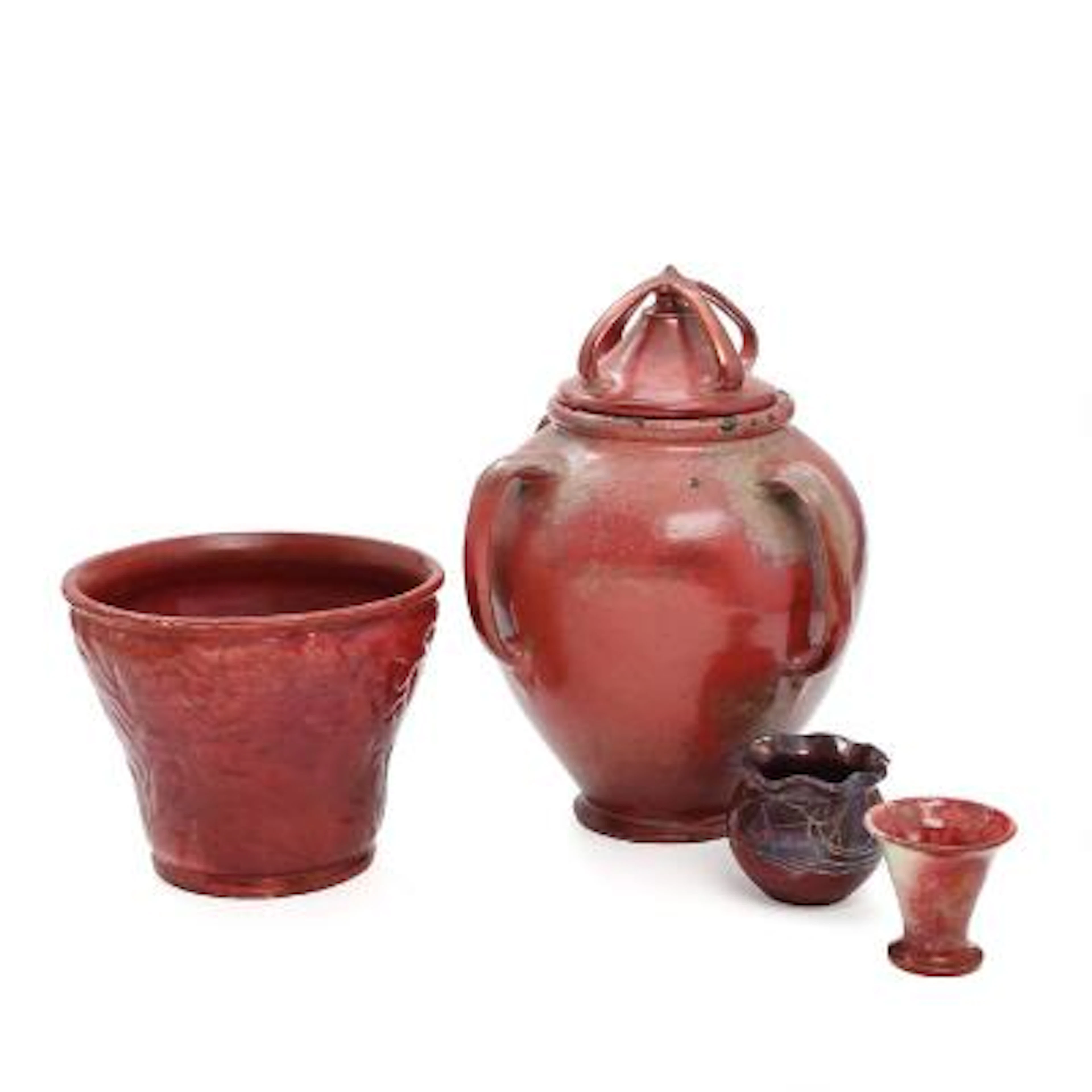 Herman Hans Christian Kähler a.o.: A selection of earthenware decorated