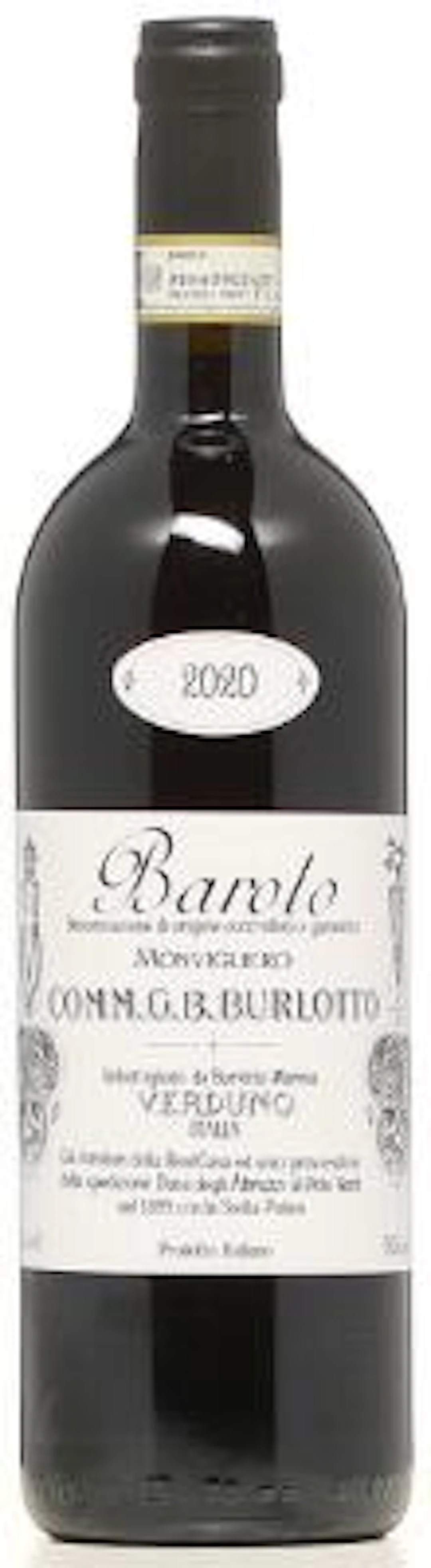 1 bt. Barolo "Vigneto Monvigliero", Comm. G. B. Burlotto 2020 A (hf/in).