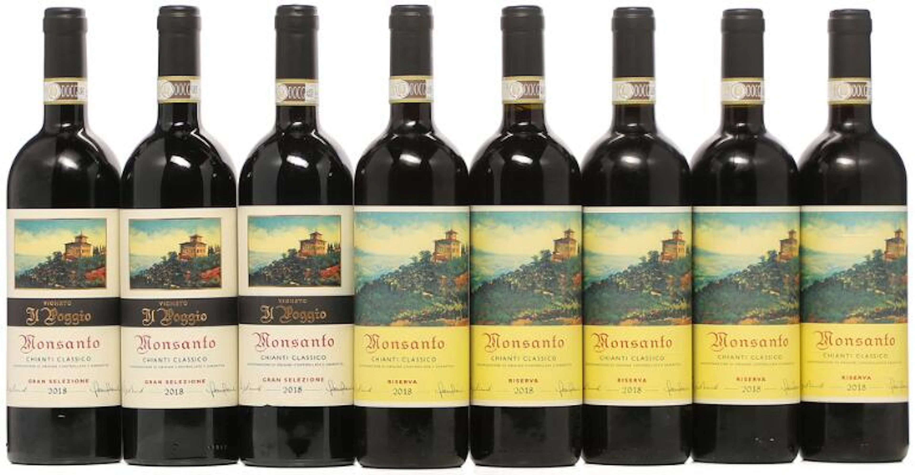 3 bts. Chianti Classico Gran Selezione "Il Poggio", Monsanto, Fabrizio