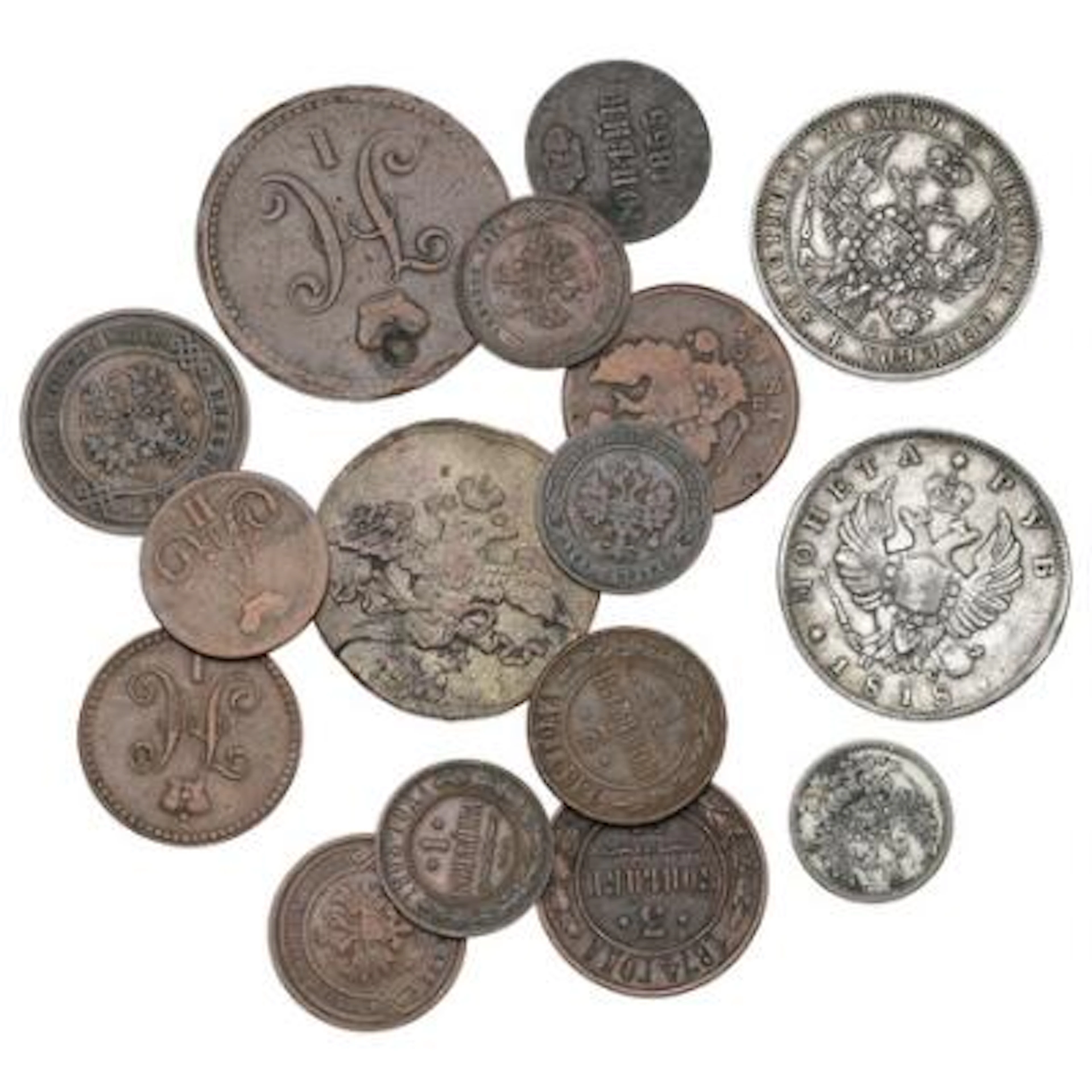 Russia, collection of decimal coins from various series, incl. Rouble