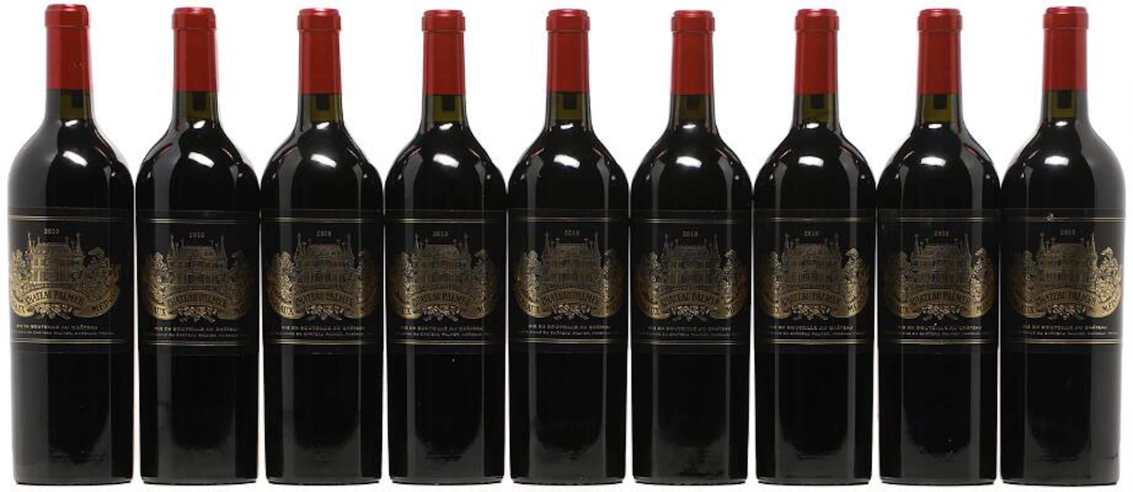 9 bts. Château Palmer, Cantenac - Margaux. 3. Cru Classé 2010 A (hf/in).