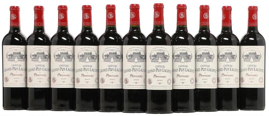 11 bts. Château Grand Puy Lacoste, Pauillac. 5. Cru Classé 2023 A