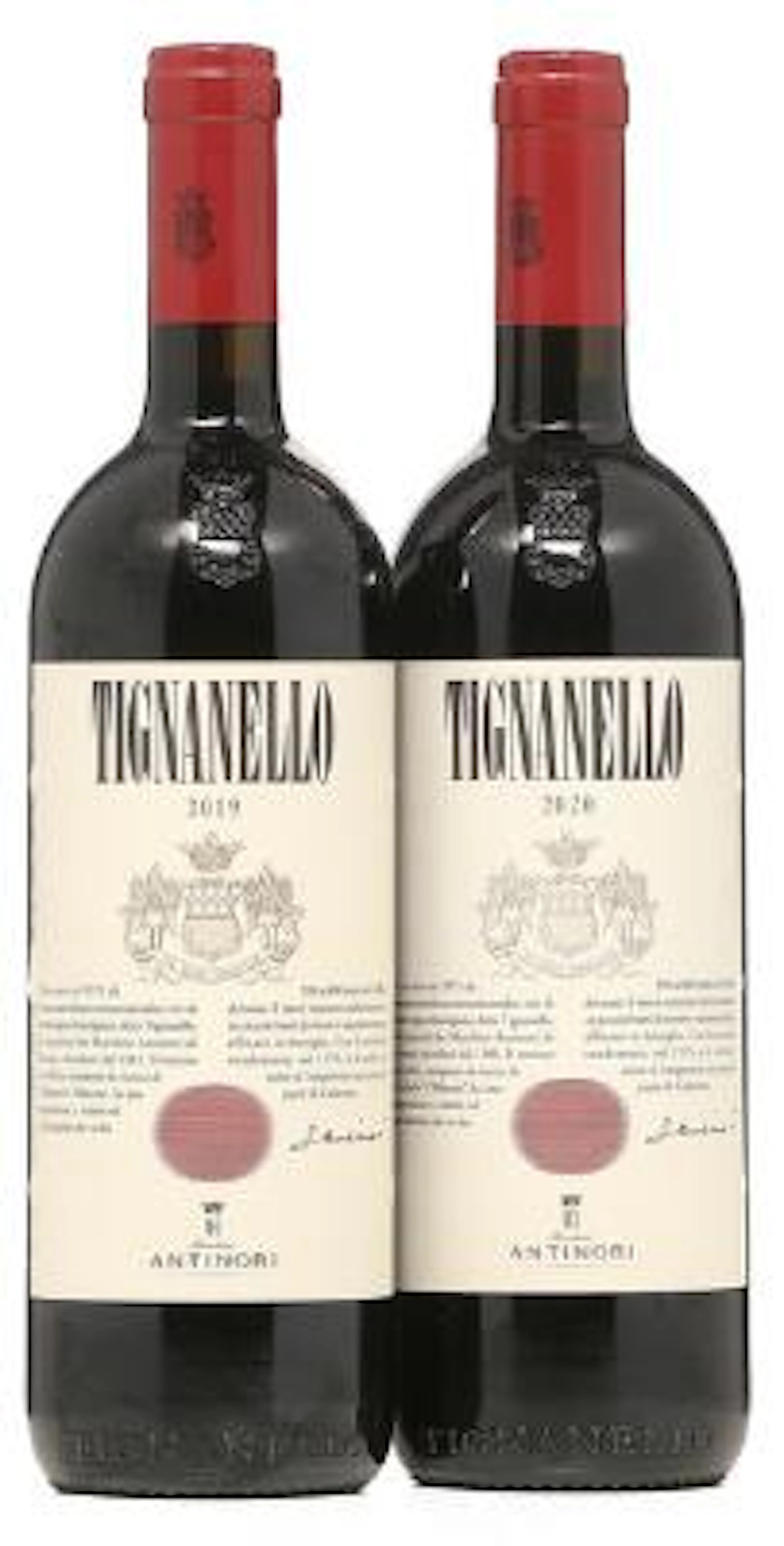 1 bt. Tignanello, Antinori, Toscana 2019 A (hf/in). etc. Total 2 bts.