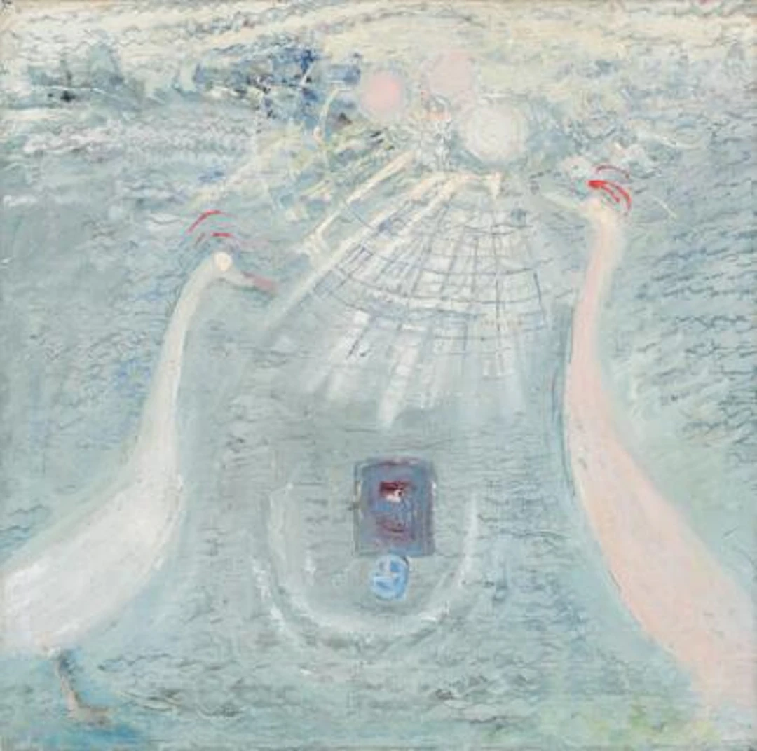 Åge Fredslund Andersen: "Krystaller i luften", 1944-45. Unsigned.