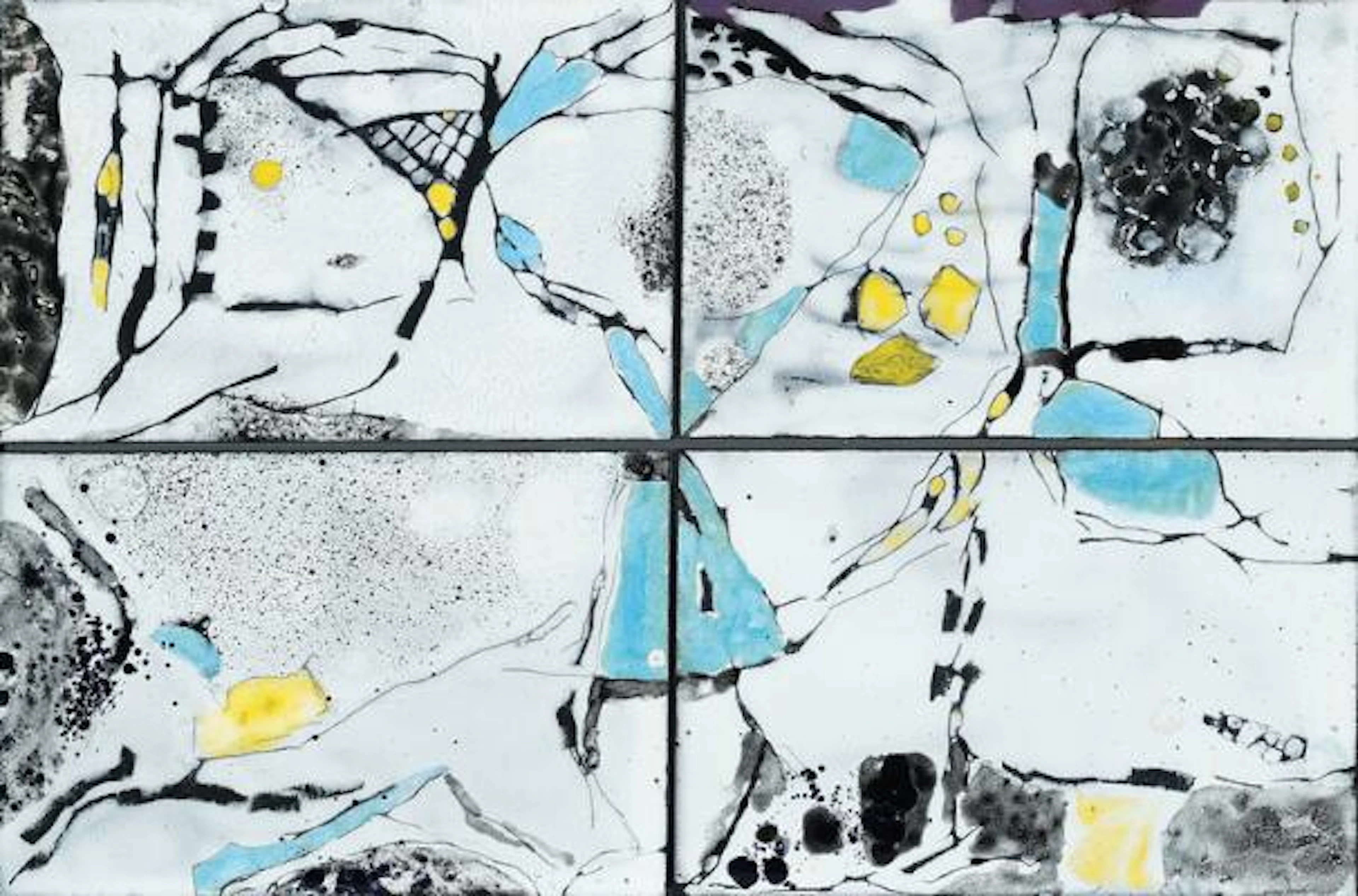 Grethe Balle: "Spor”, 2002. Signed on the reverse with title and date.