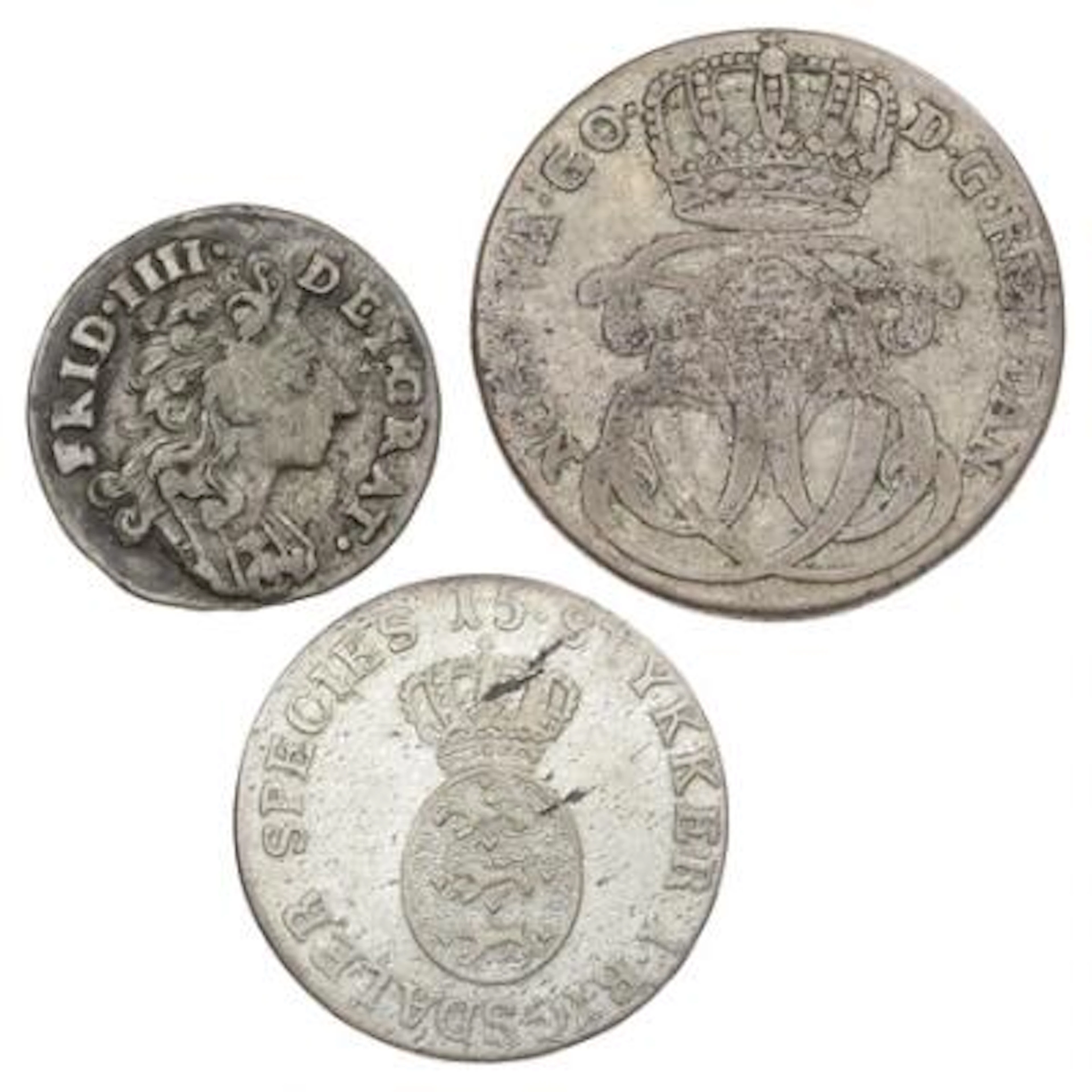 Norway, Frederik IV-Christian VII, small collection of coins, in total