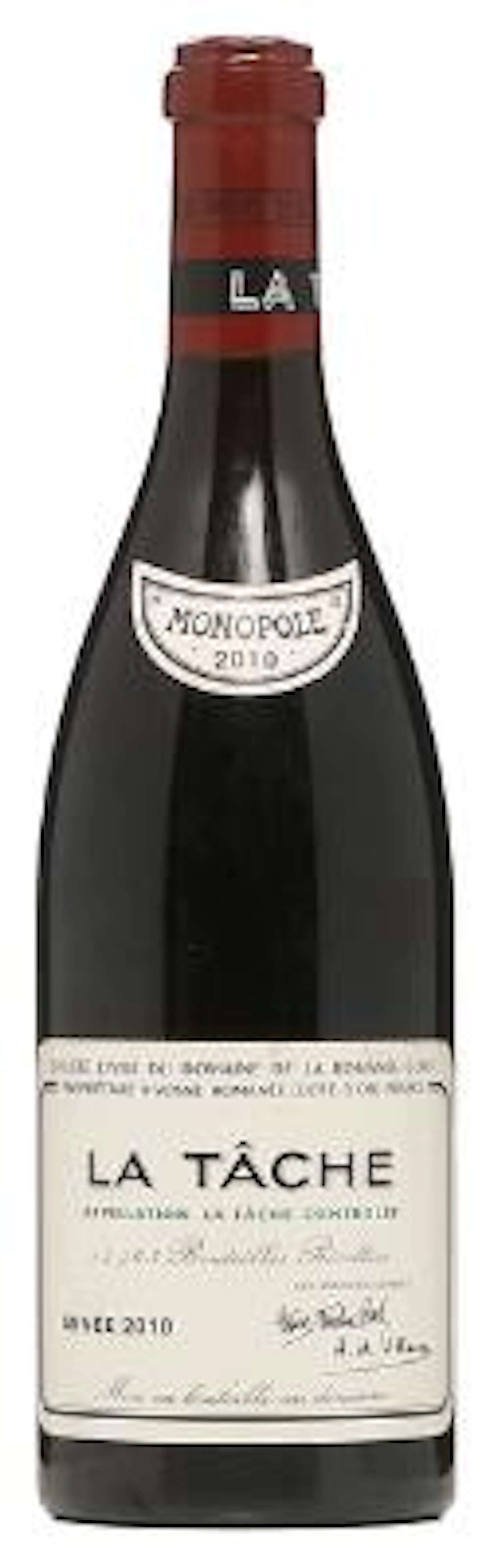 1 bt. La Tache Grand Cru, Domaine de la Romanée Conti 2010 A (hf/in).