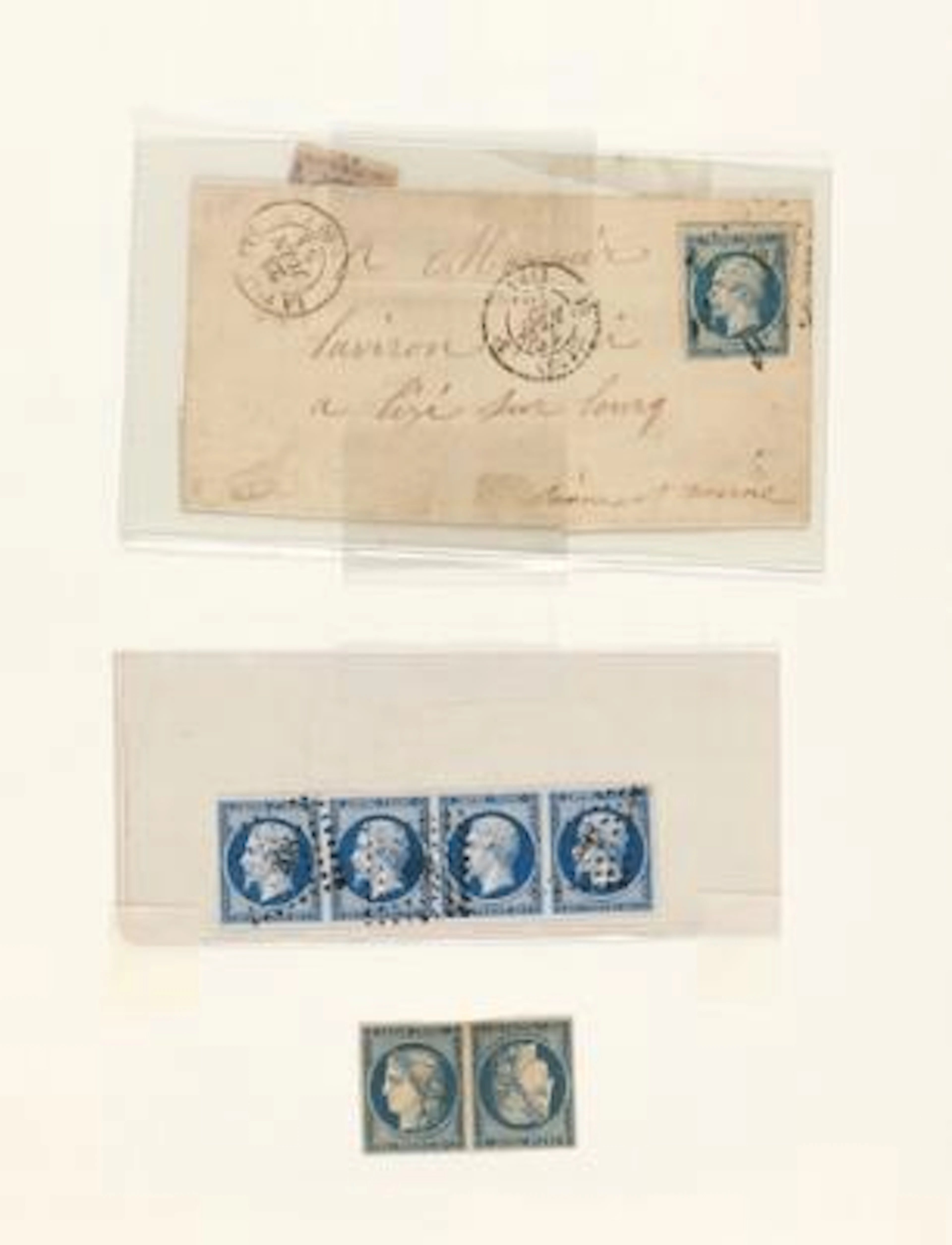 France. 1849-1957. Old collection in a Leuchtturm-album. Incl. plenty