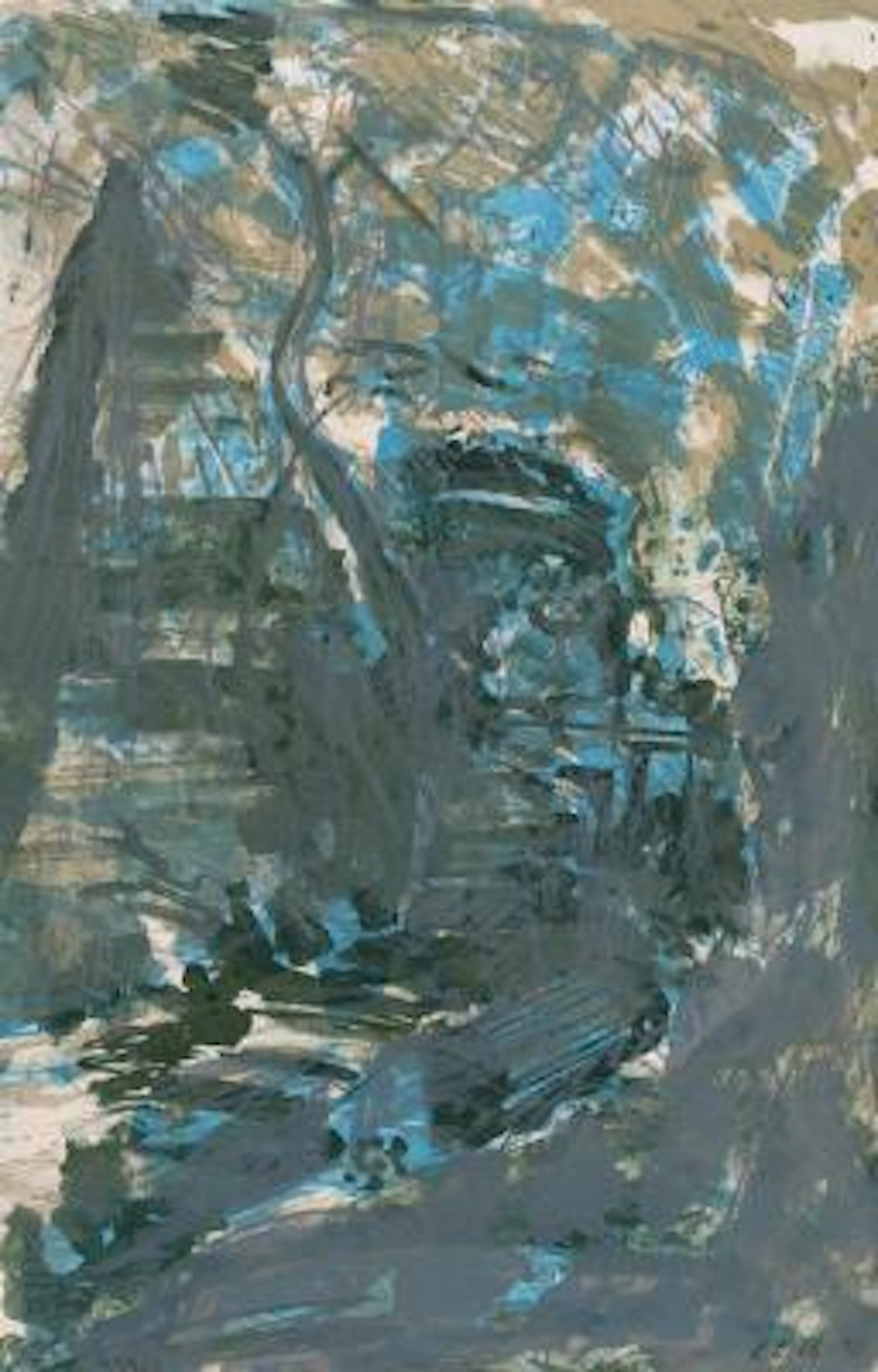 Per Kirkeby: Untitled. Signed Per Kirkeby 75, 103/350. Lithograph.