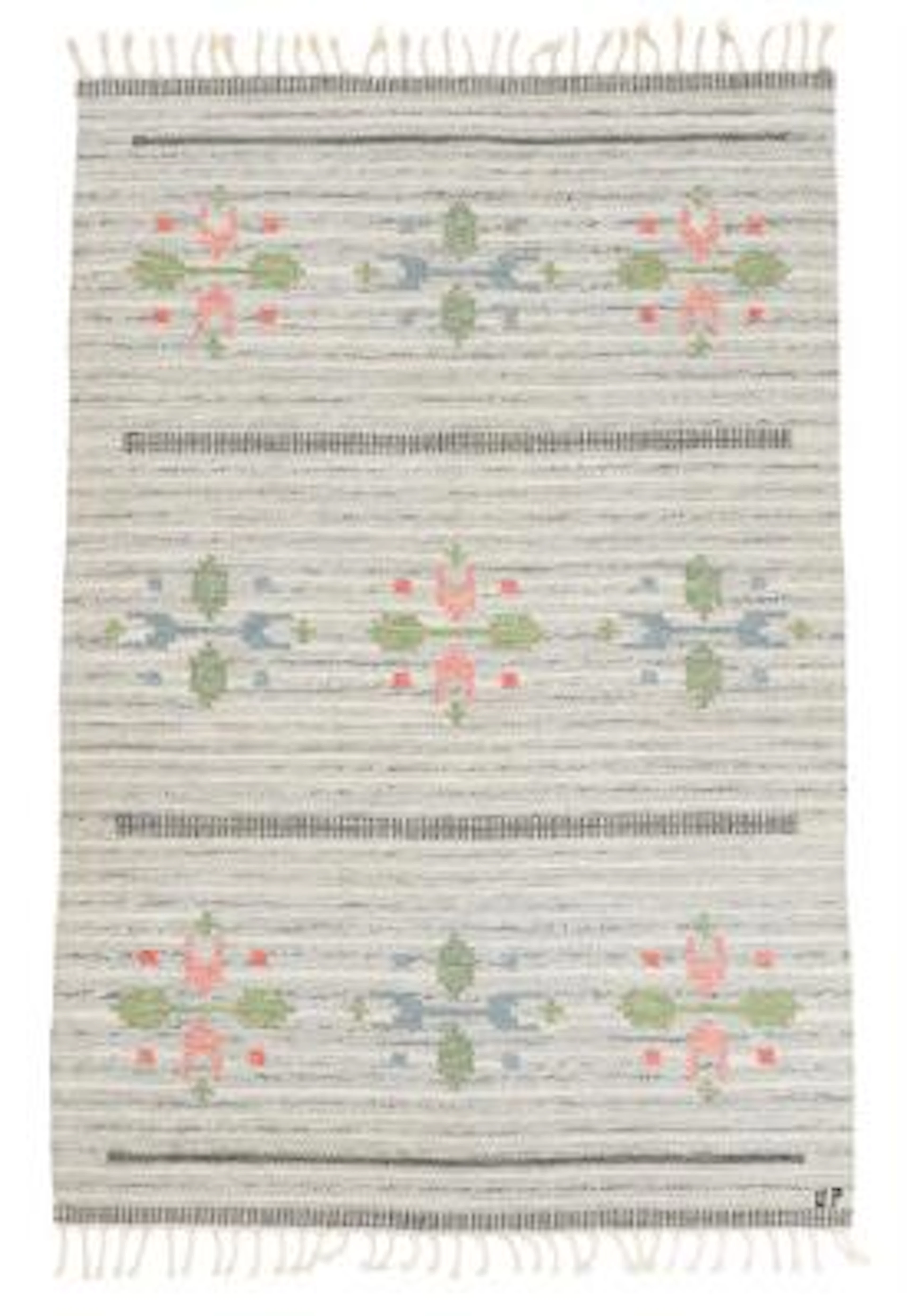 Ulla Parkdal: Handwoven wool carpet in “rölakan” flatweave technique.