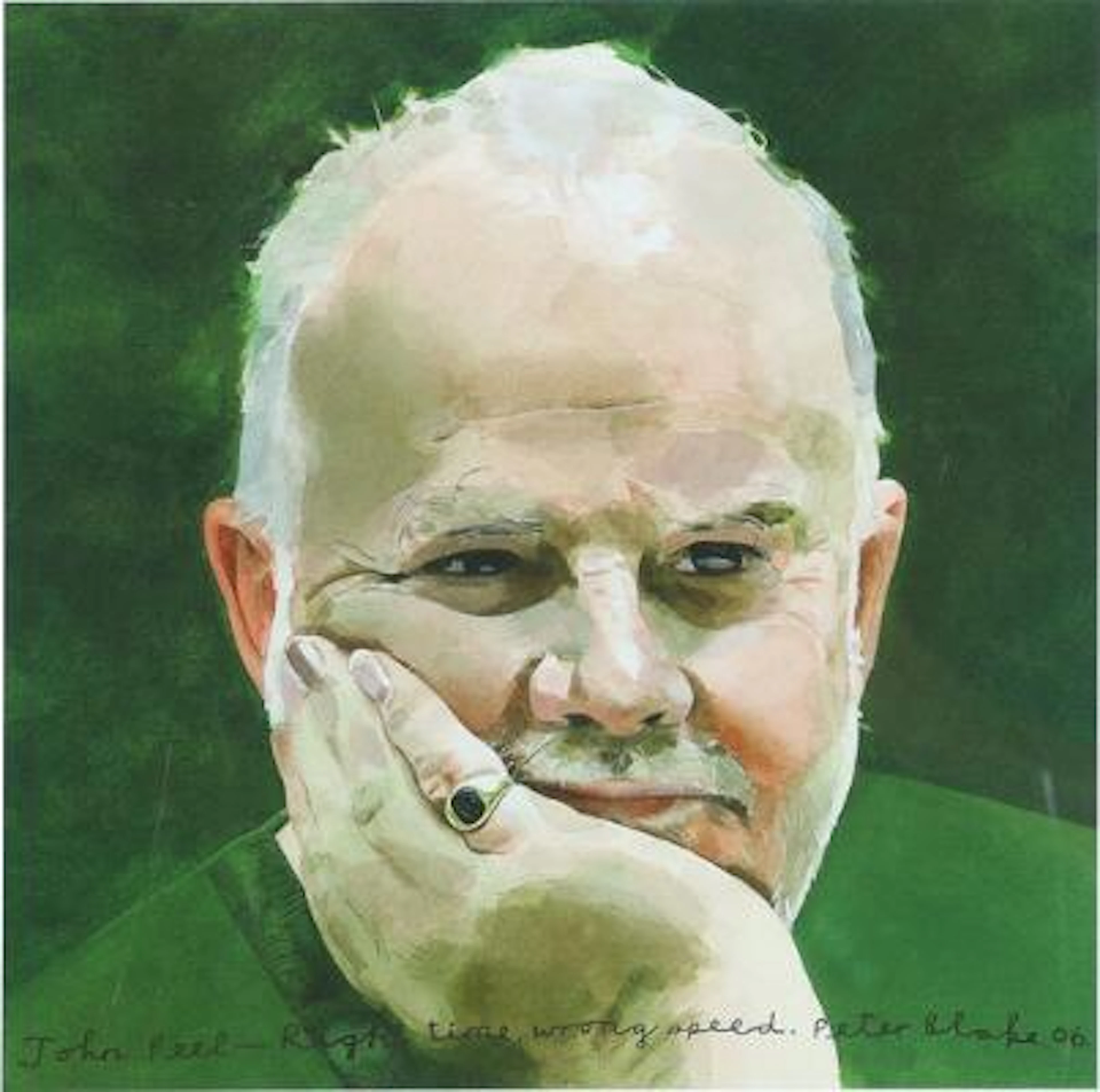 Peter Blake: Untitled. Signed Peter Blake 41/45. Lithograph in colours.