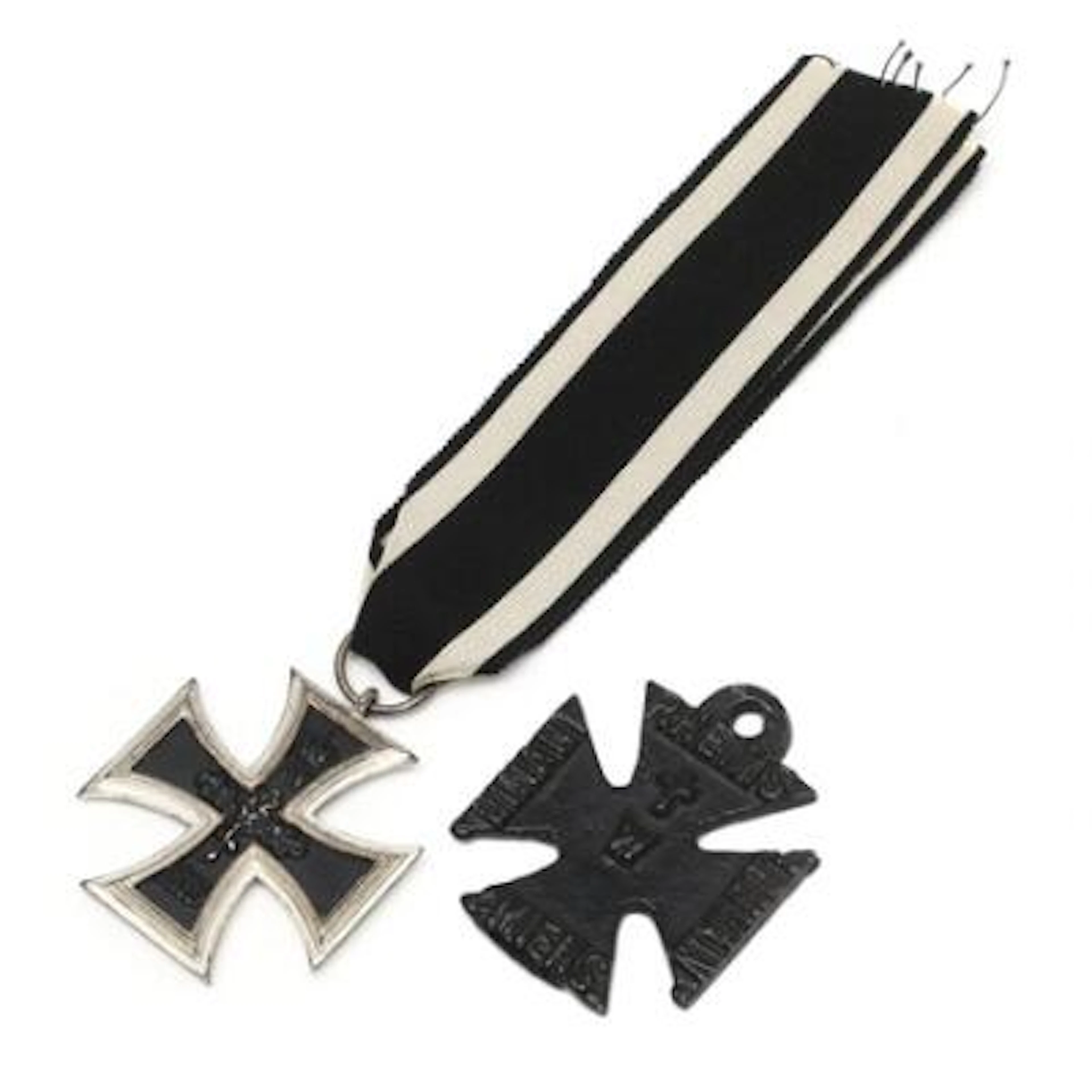 Germany, Iron Cross 1914, 2nd class, silver and iron; England, mocking