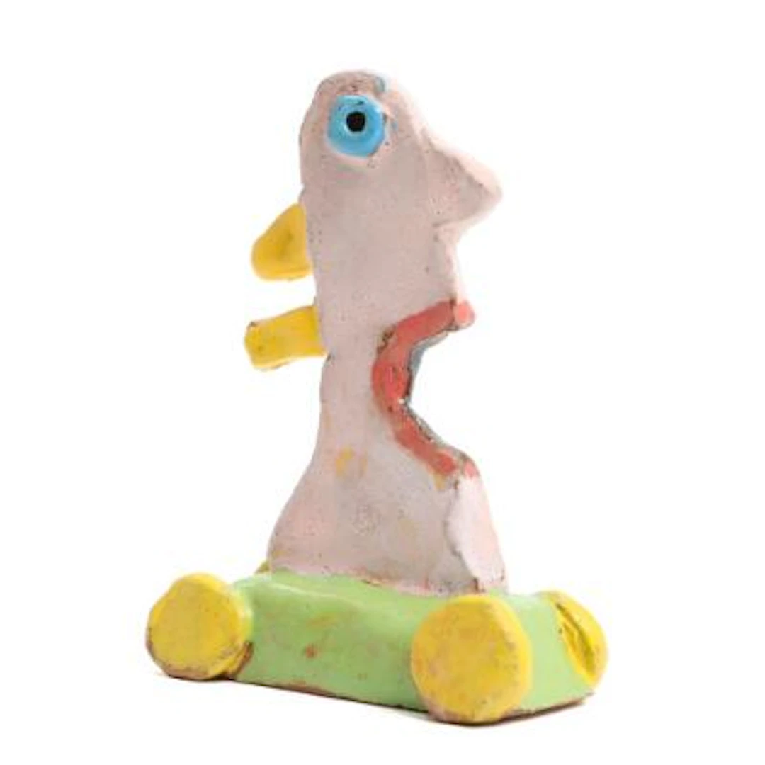 Leif Sylvester: "Blåøjet billist". Signed Sylvester. Glazed stoneware.