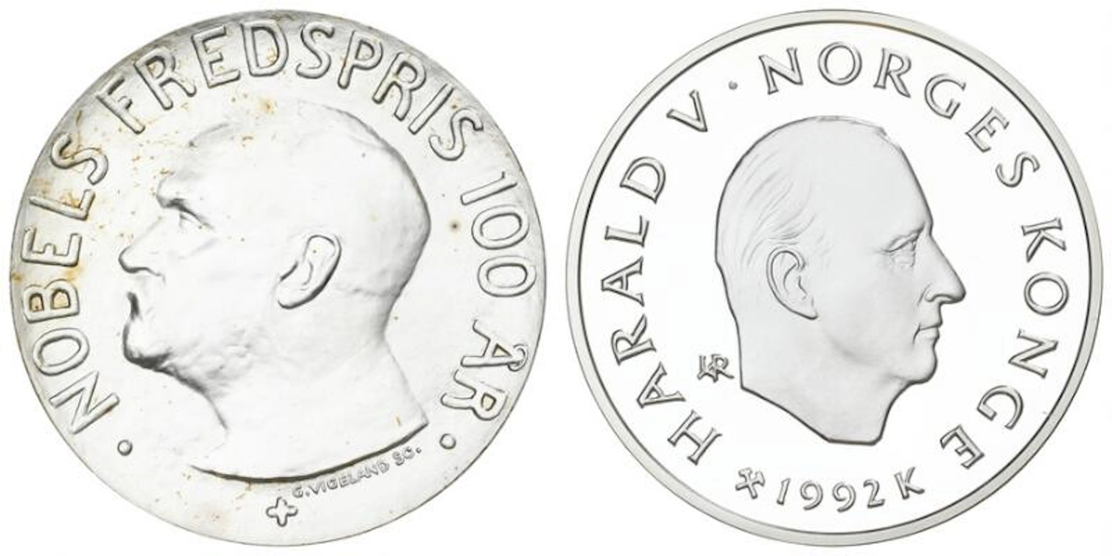 Norway, Olav V, The XVII Olympic Winter Games 1994, 100 kroner 1992