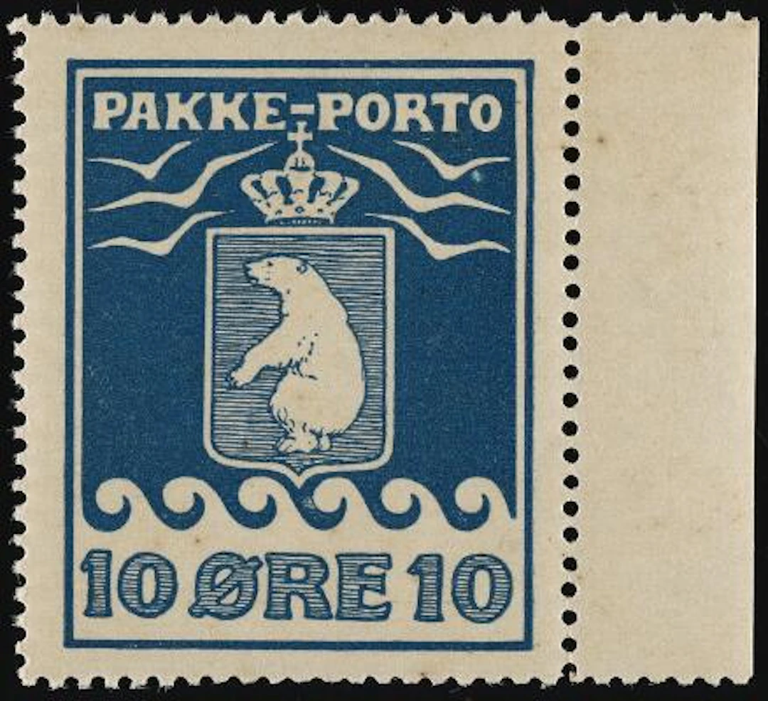 Greenland. 1905. 10 Øre, blue. Very beautiful never hinged stamp with