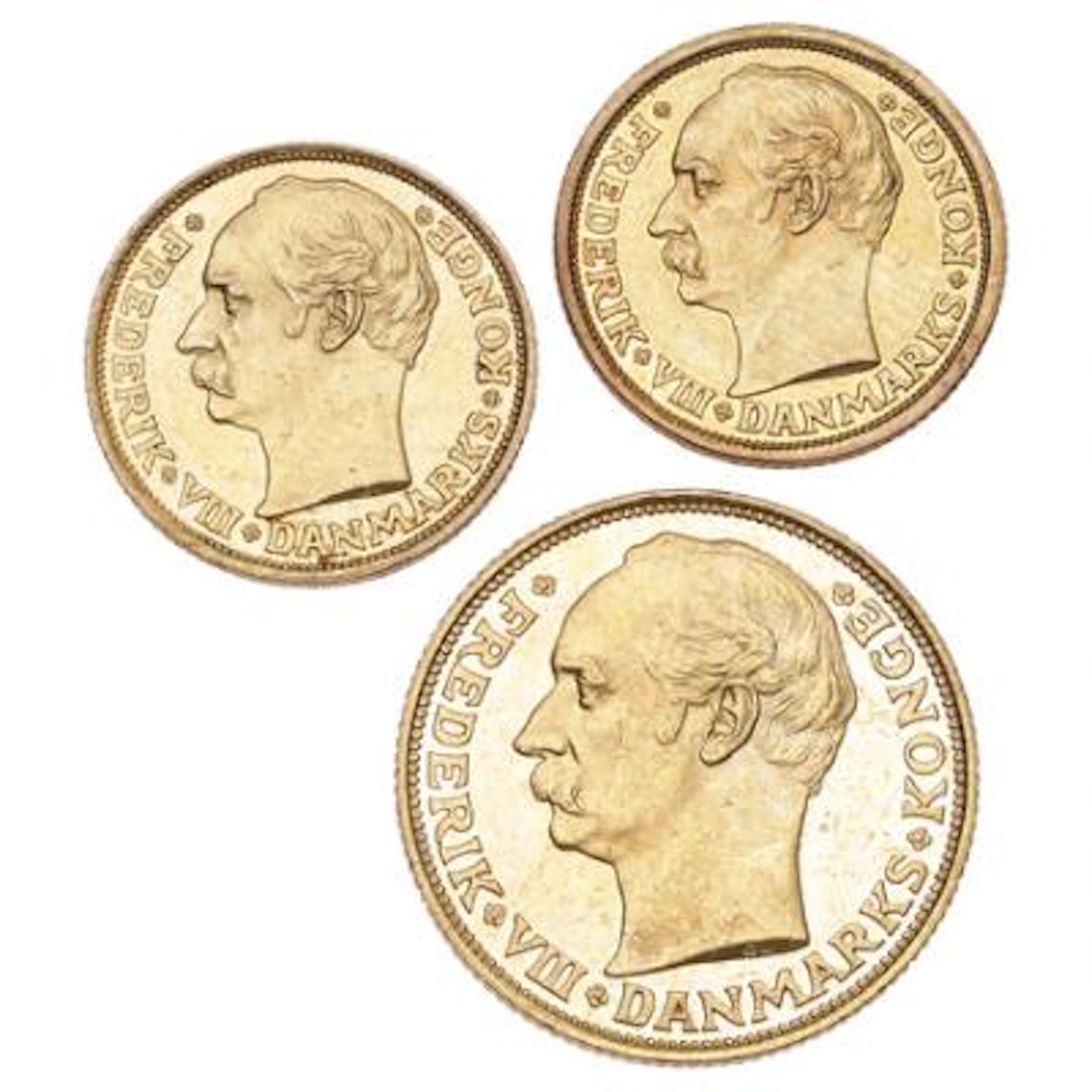 20 kr 1908 VBP, H 1, F 297, 10 kr 1908 VBP, 1909 VBP, H 2, F 298